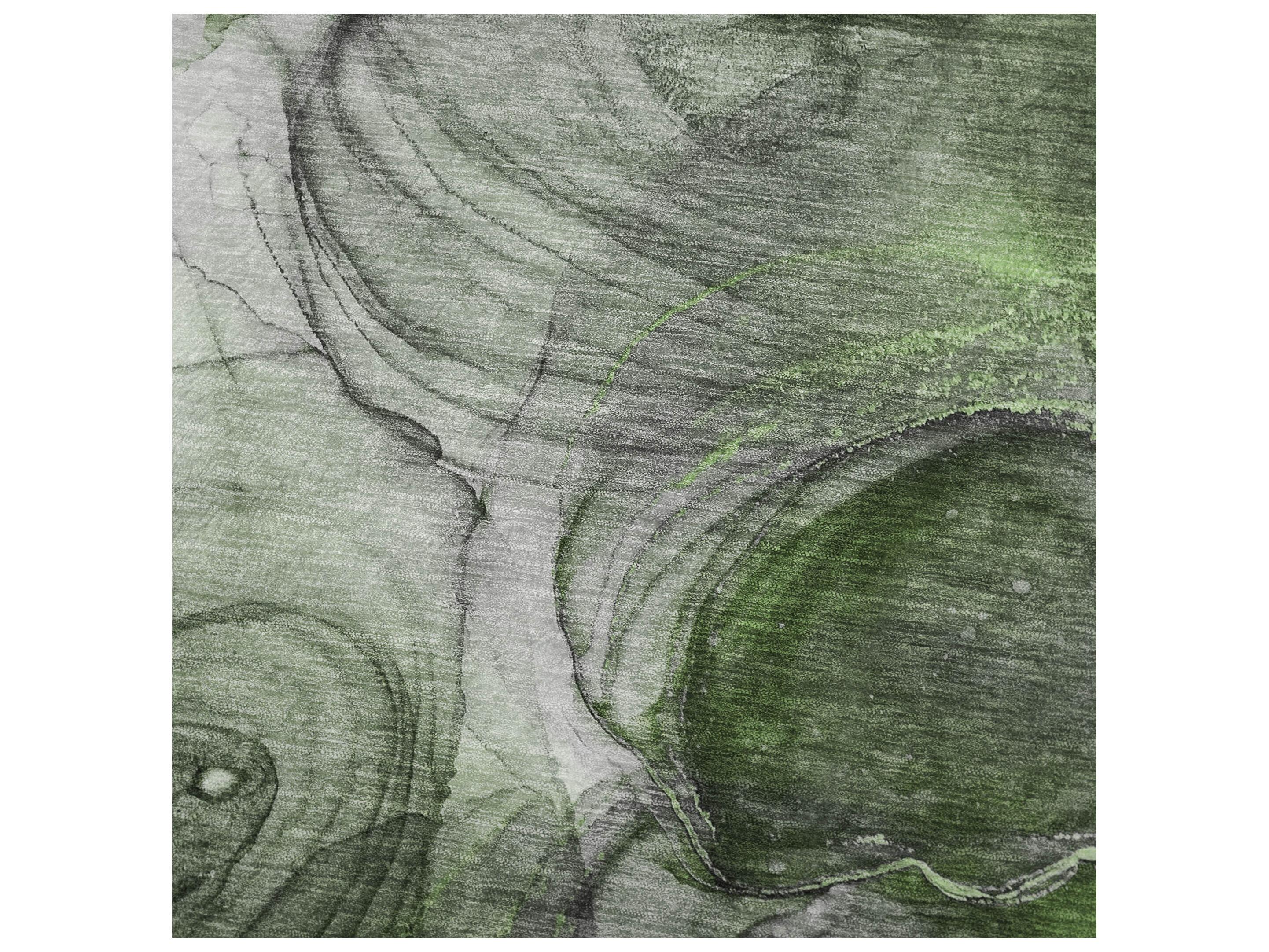 Dalyn Sherpa Green Polyester Throw