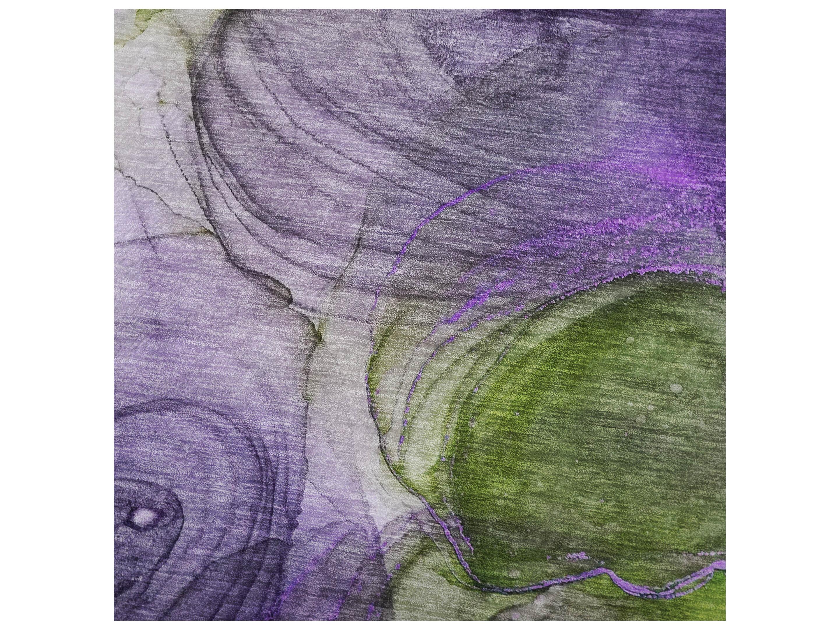 Dalyn Sherpa Purple Polyester Throw