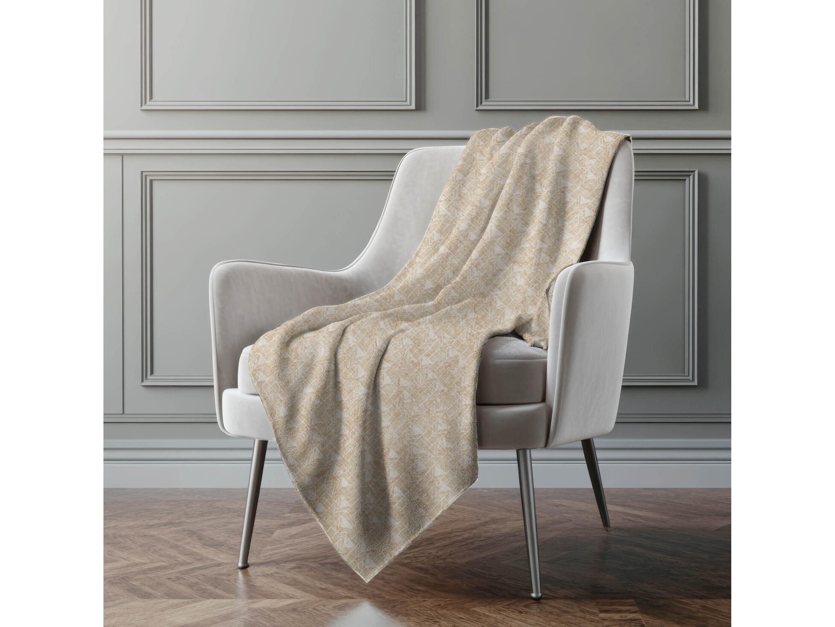 Dalyn Sherpa Brown Polyester Throw