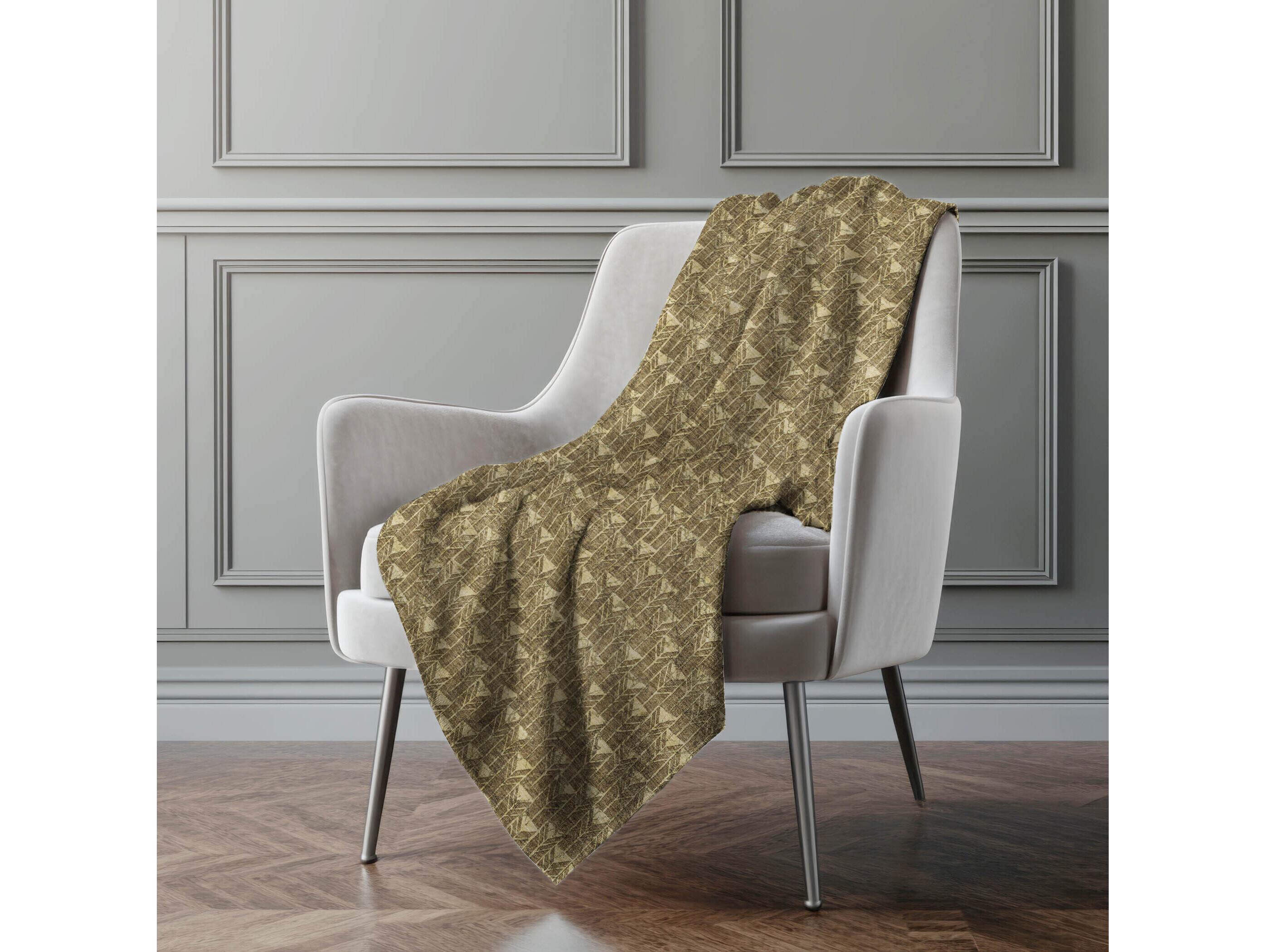 Dalyn Sherpa Brown Polyester Throw