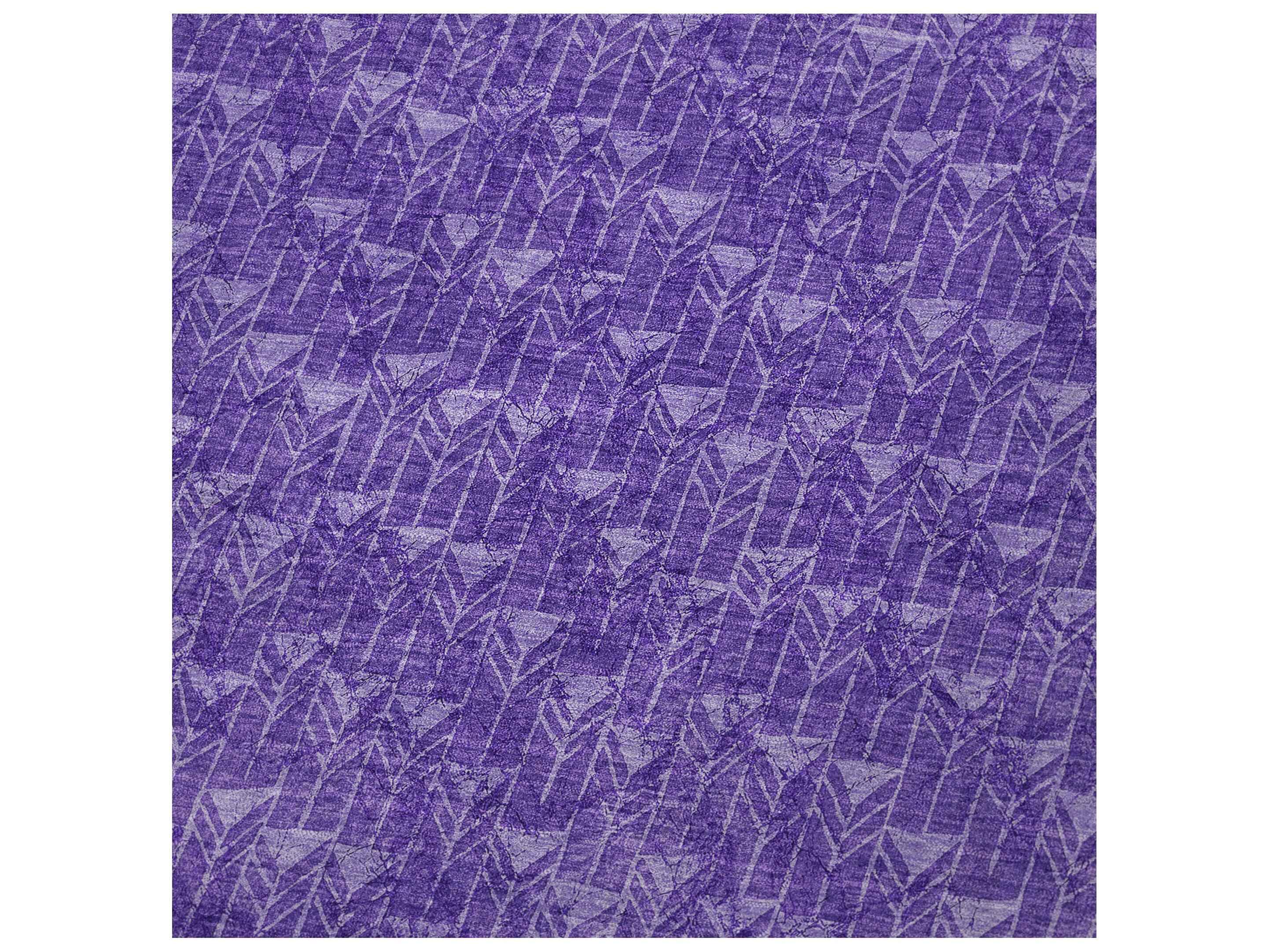 Dalyn Sherpa Purple Polyester Throw