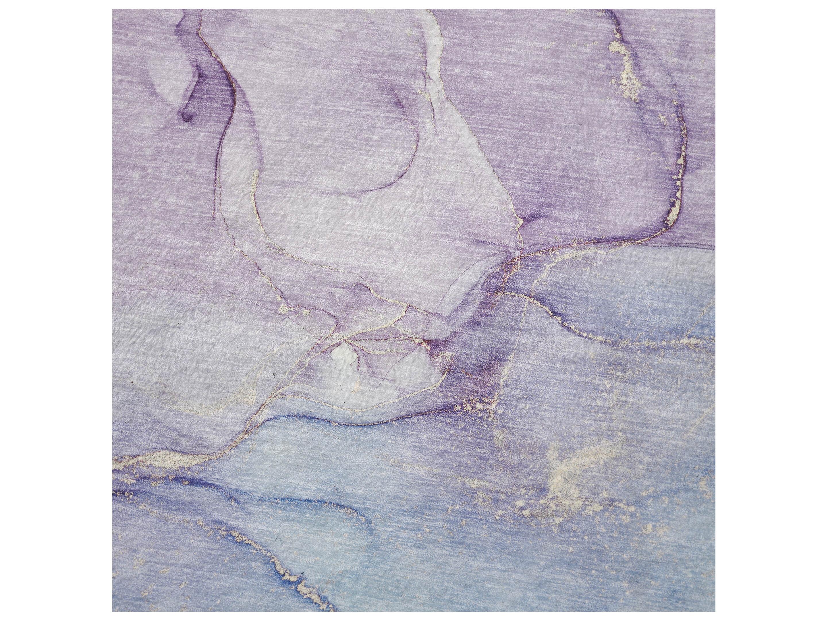 Dalyn Sherpa Purple Polyester Throw