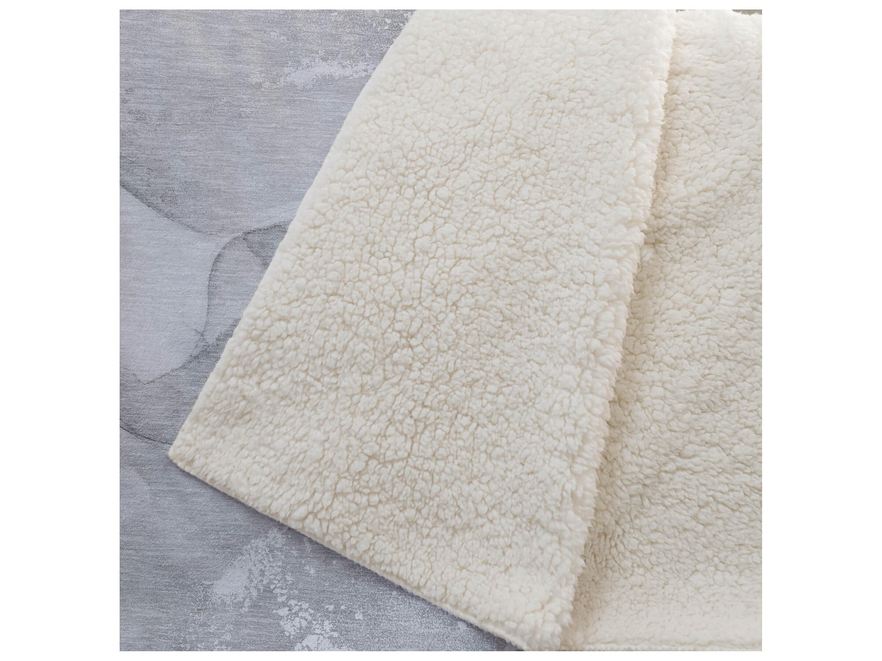 Dalyn Sherpa Gray Polyester Throw