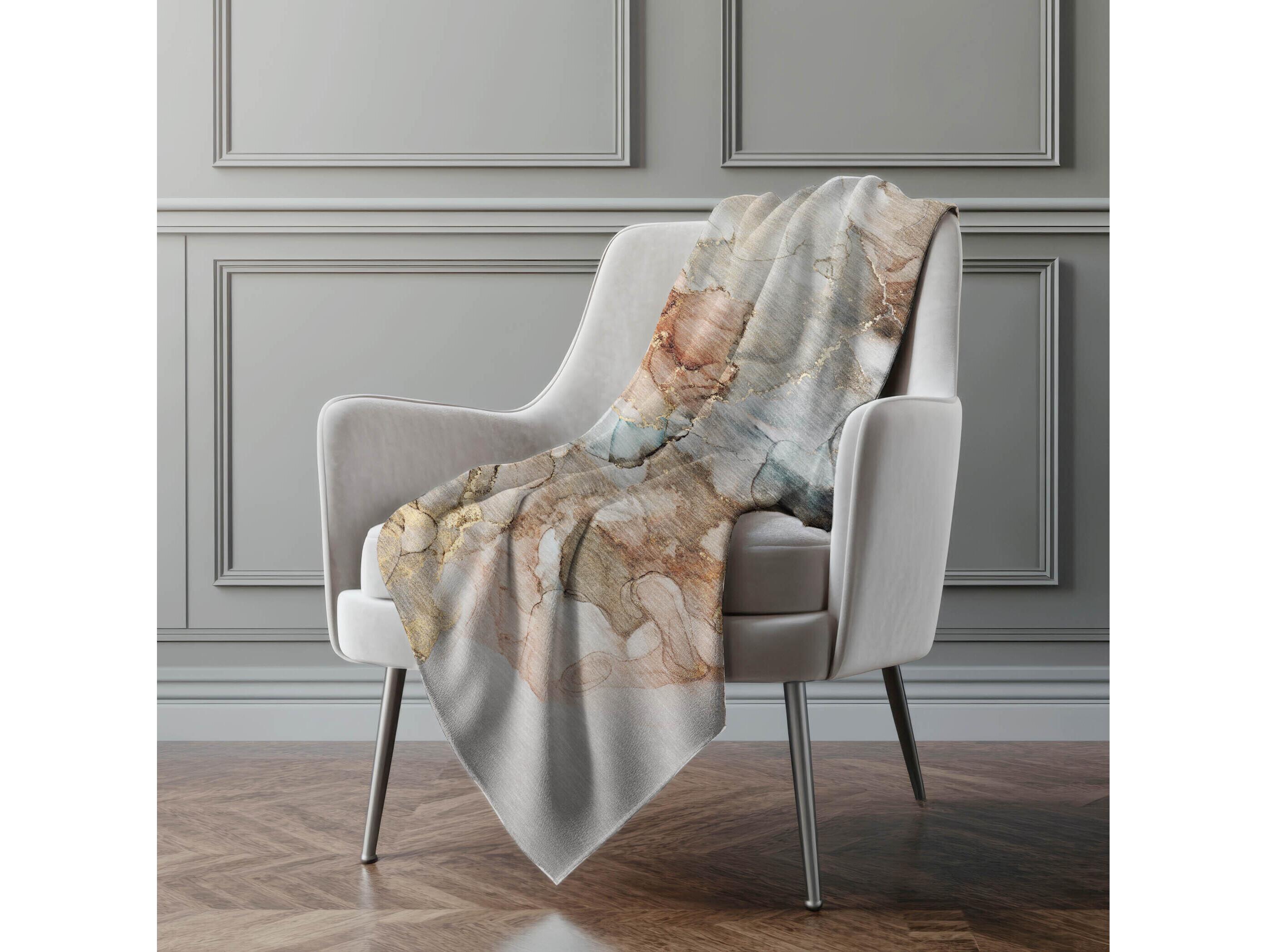 Dalyn Sherpa Brown Polyester Throw