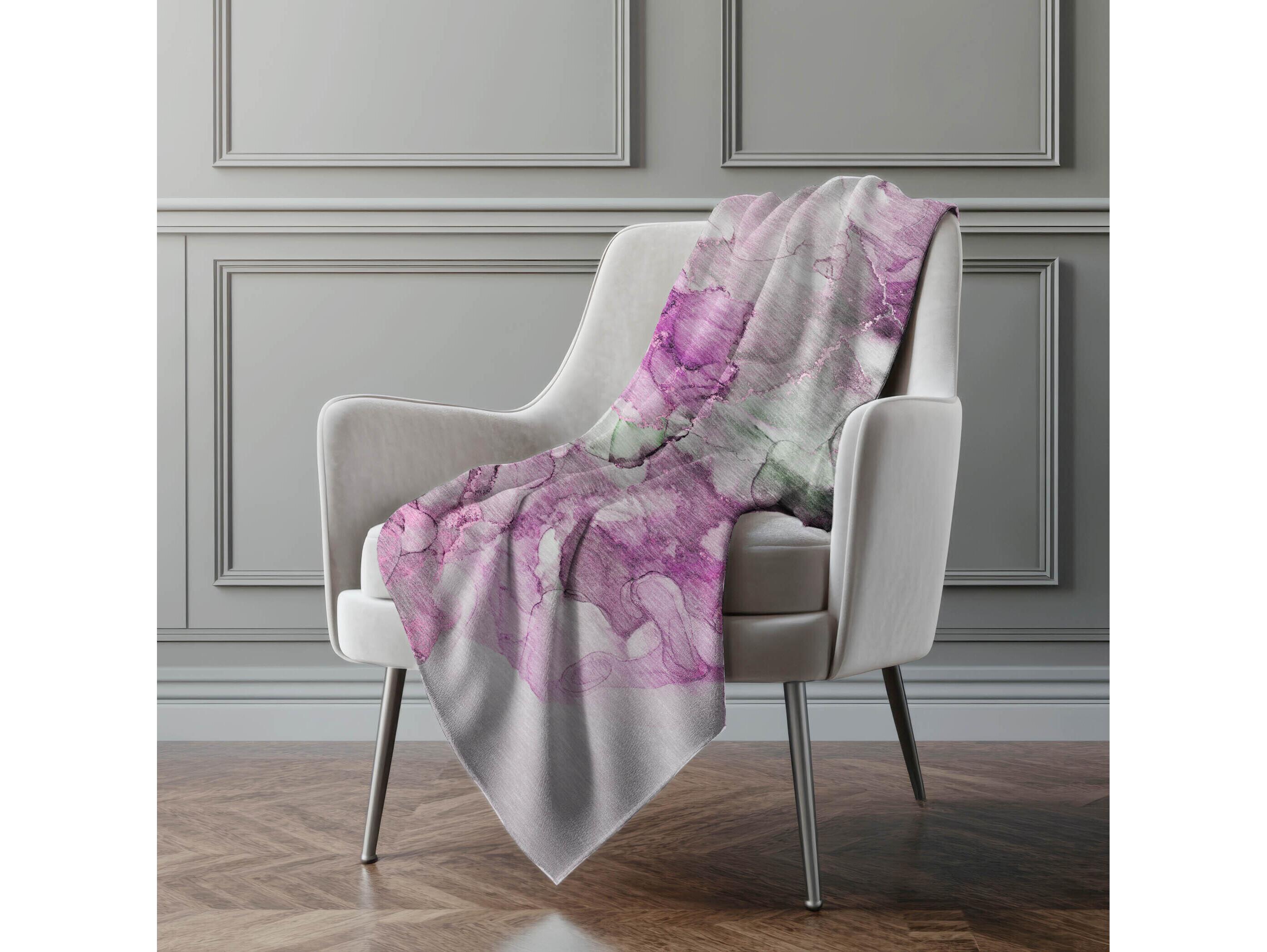 Dalyn Sherpa Pink Polyester Throw