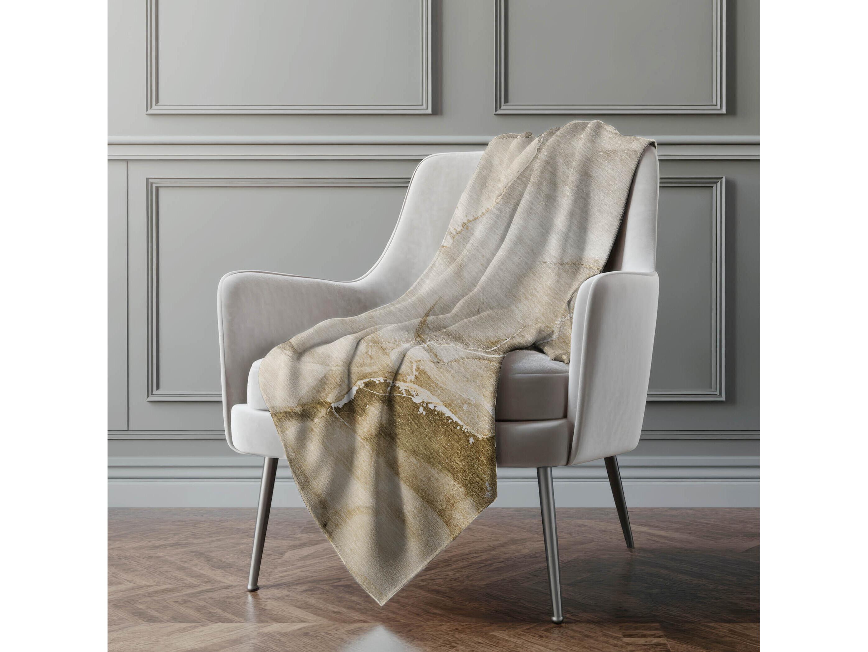 Dalyn Sherpa Brown Polyester Throw