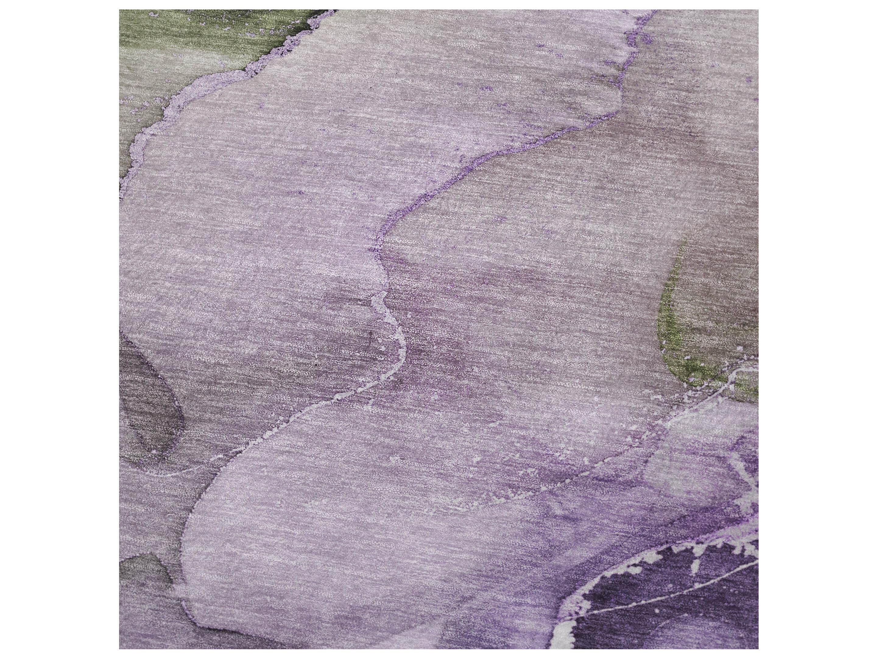 Dalyn Sherpa Purple Polyester Throw