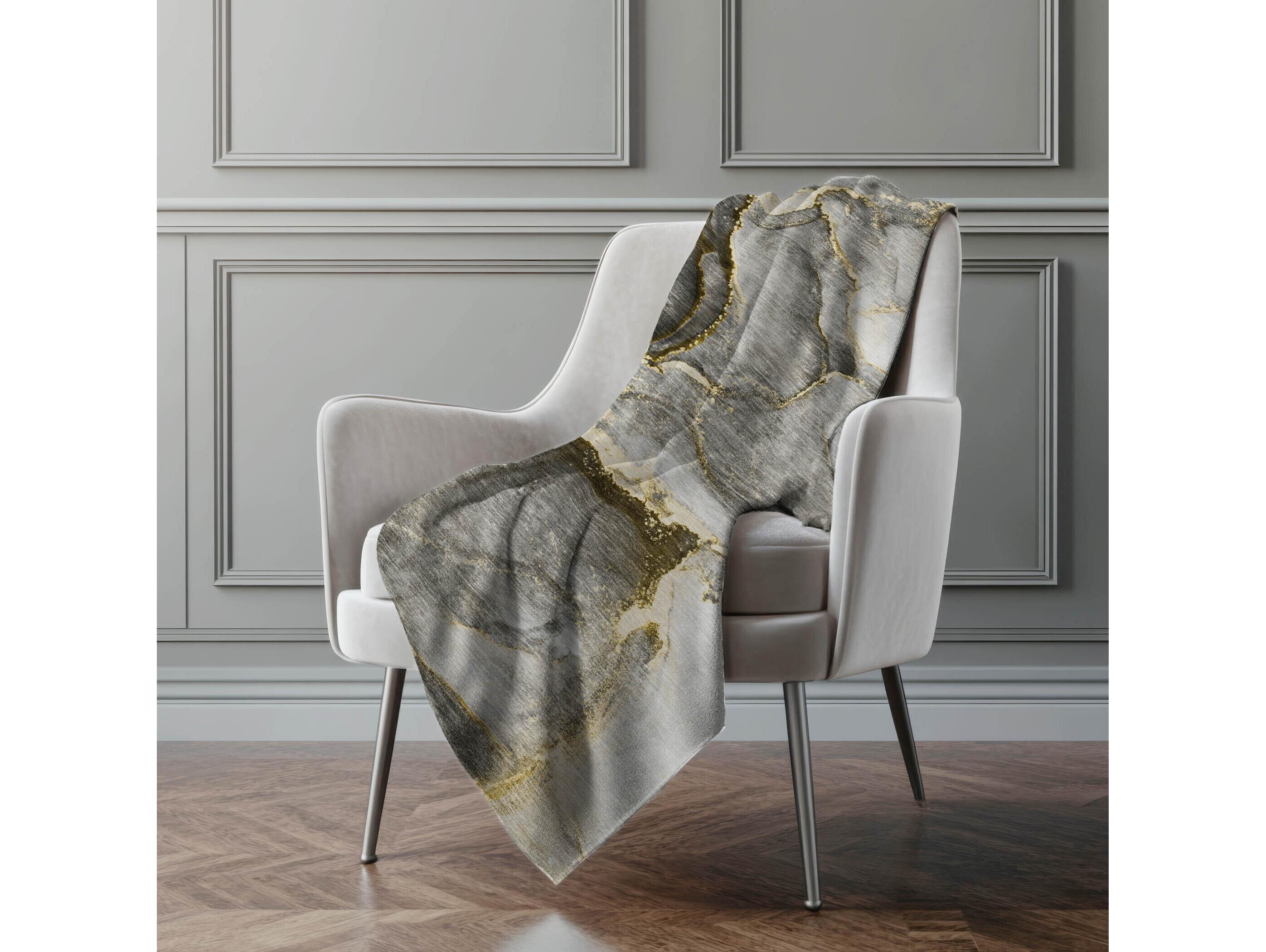 Dalyn Sherpa Gold Polyester Throw