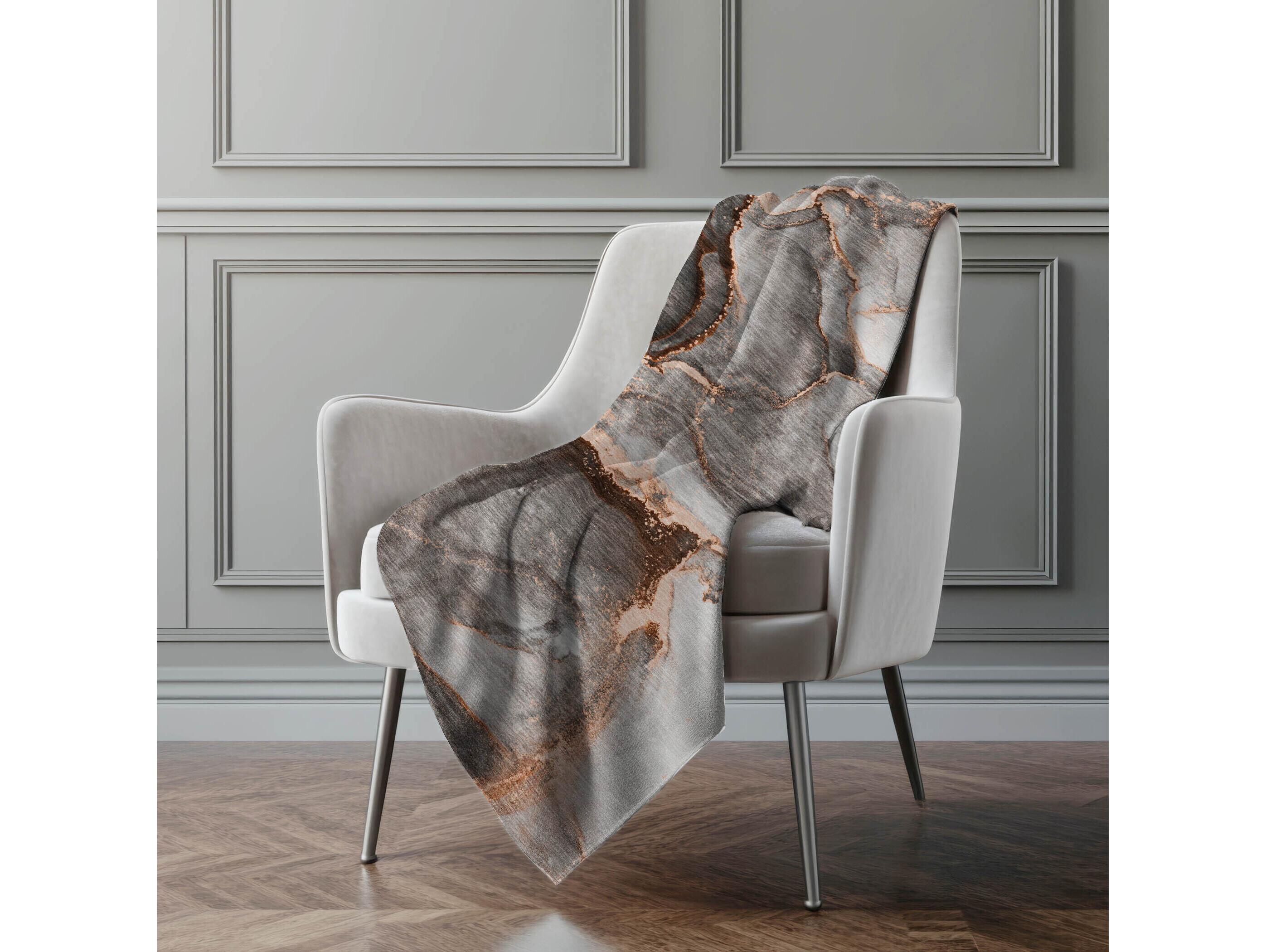 Dalyn Sherpa Orange Polyester Throw