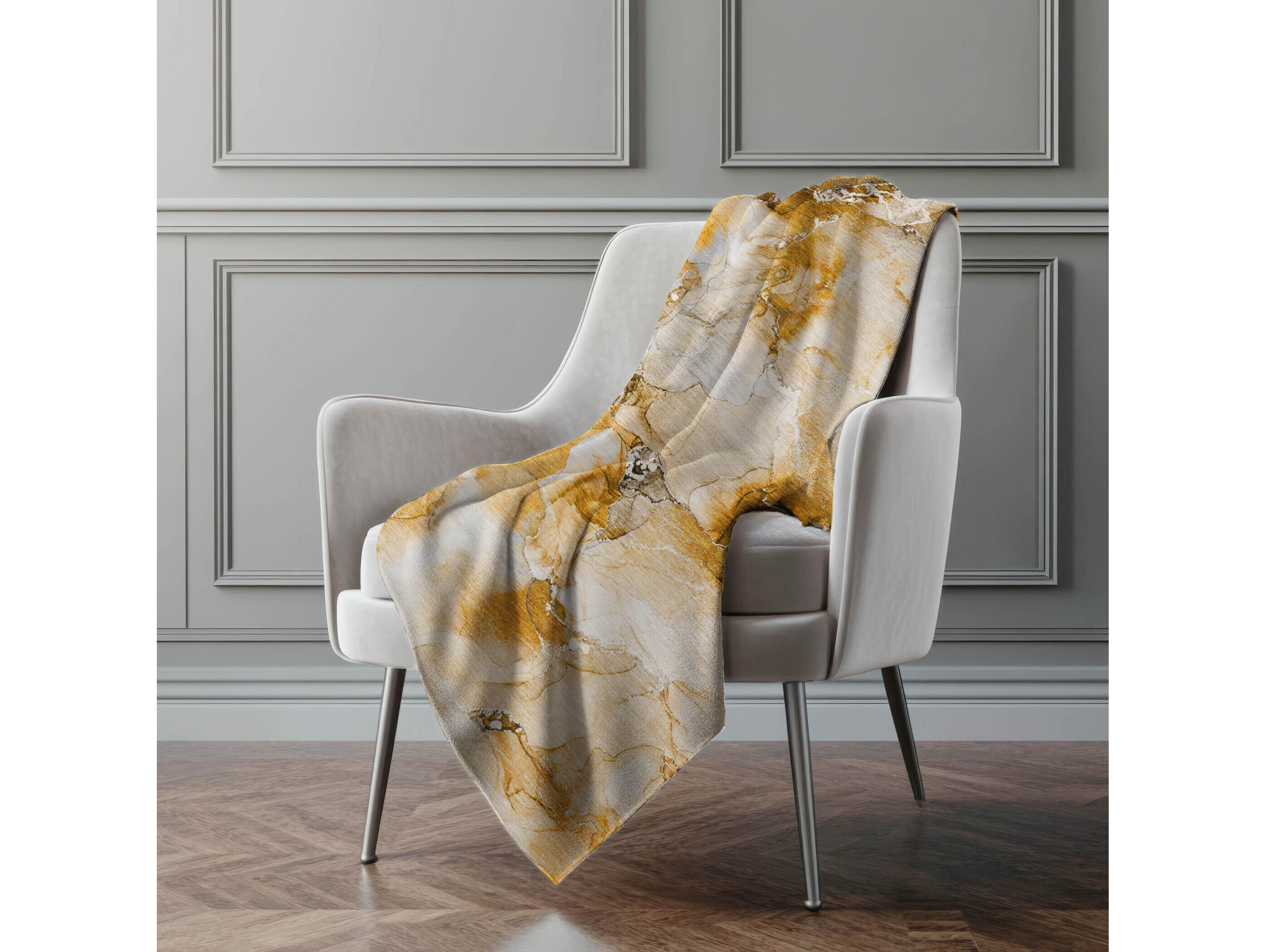 Dalyn Sherpa Orange Polyester Throw