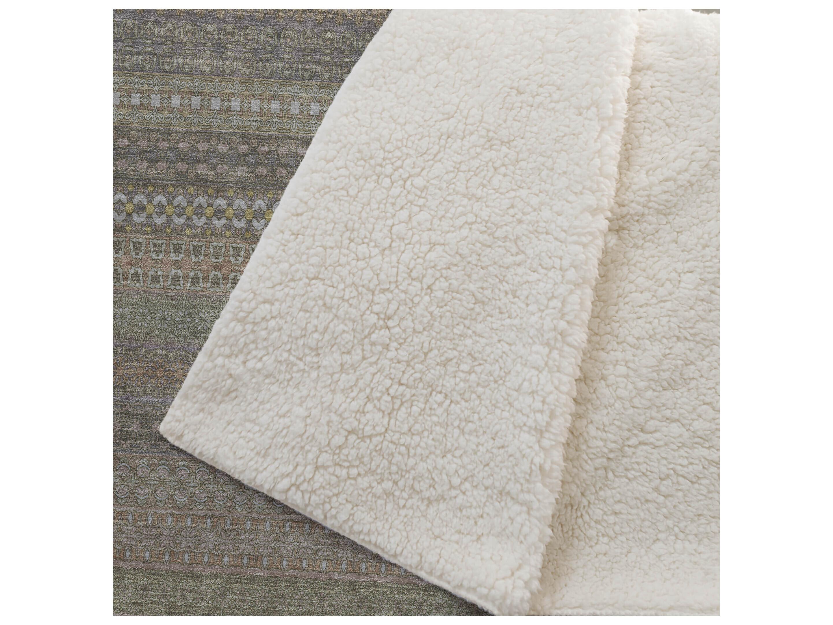 Dalyn Sherpa Brown Polyester Throw