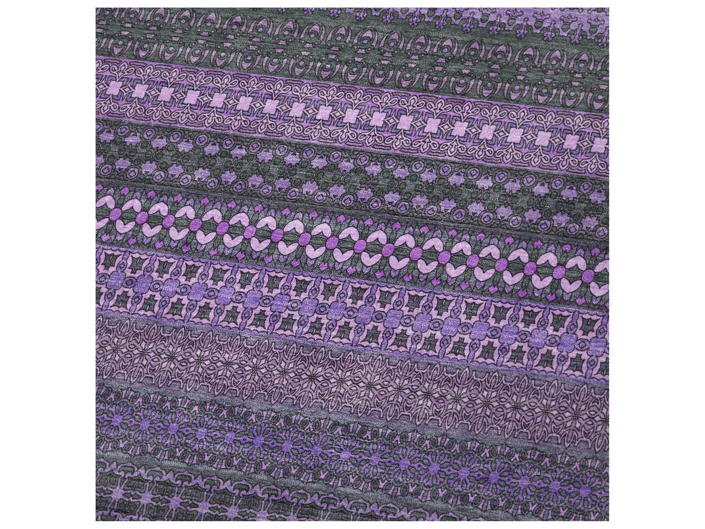 Dalyn Sherpa Purple Polyester Throw