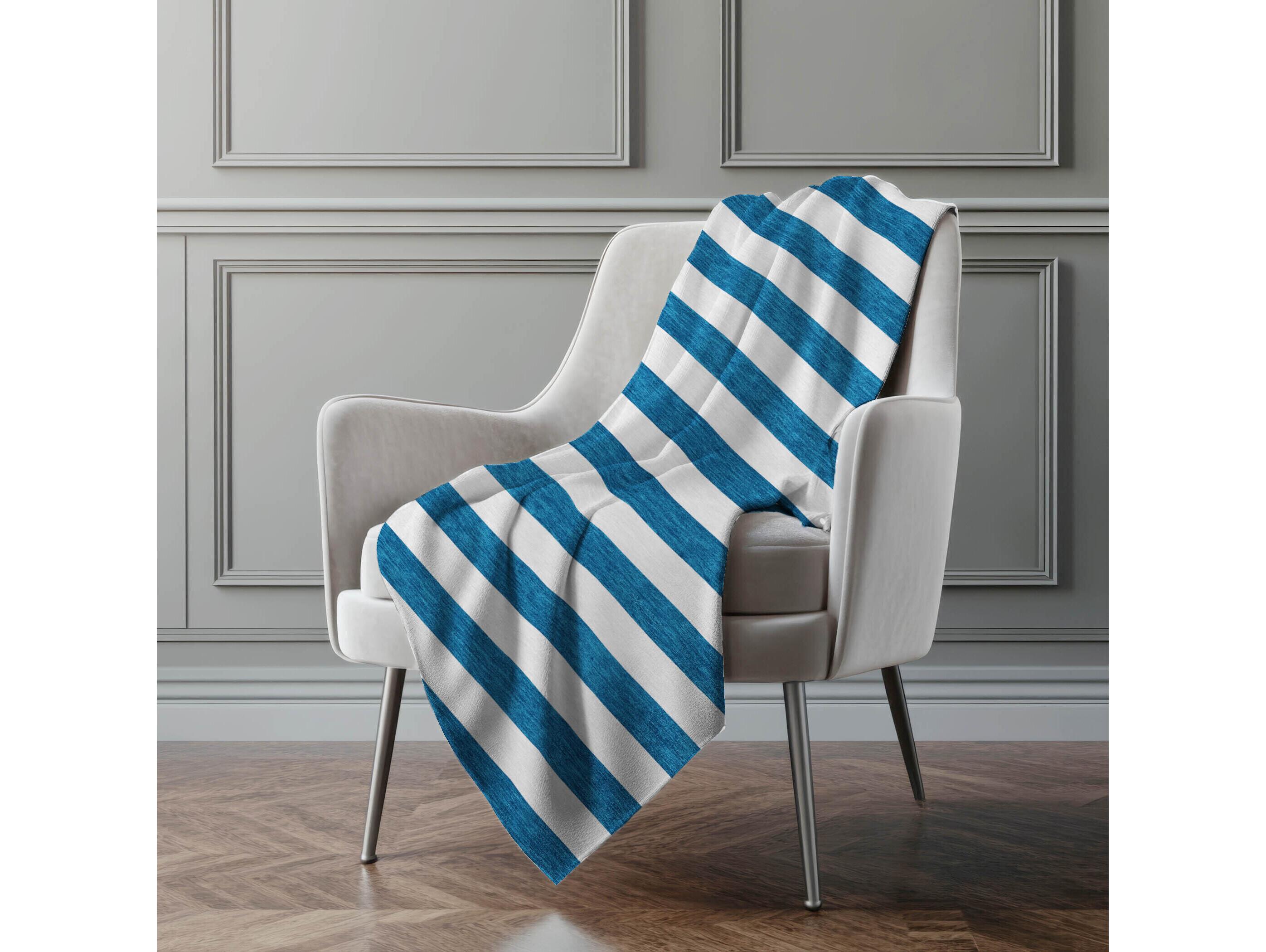 Dalyn Sherpa Blue Polyester Throw