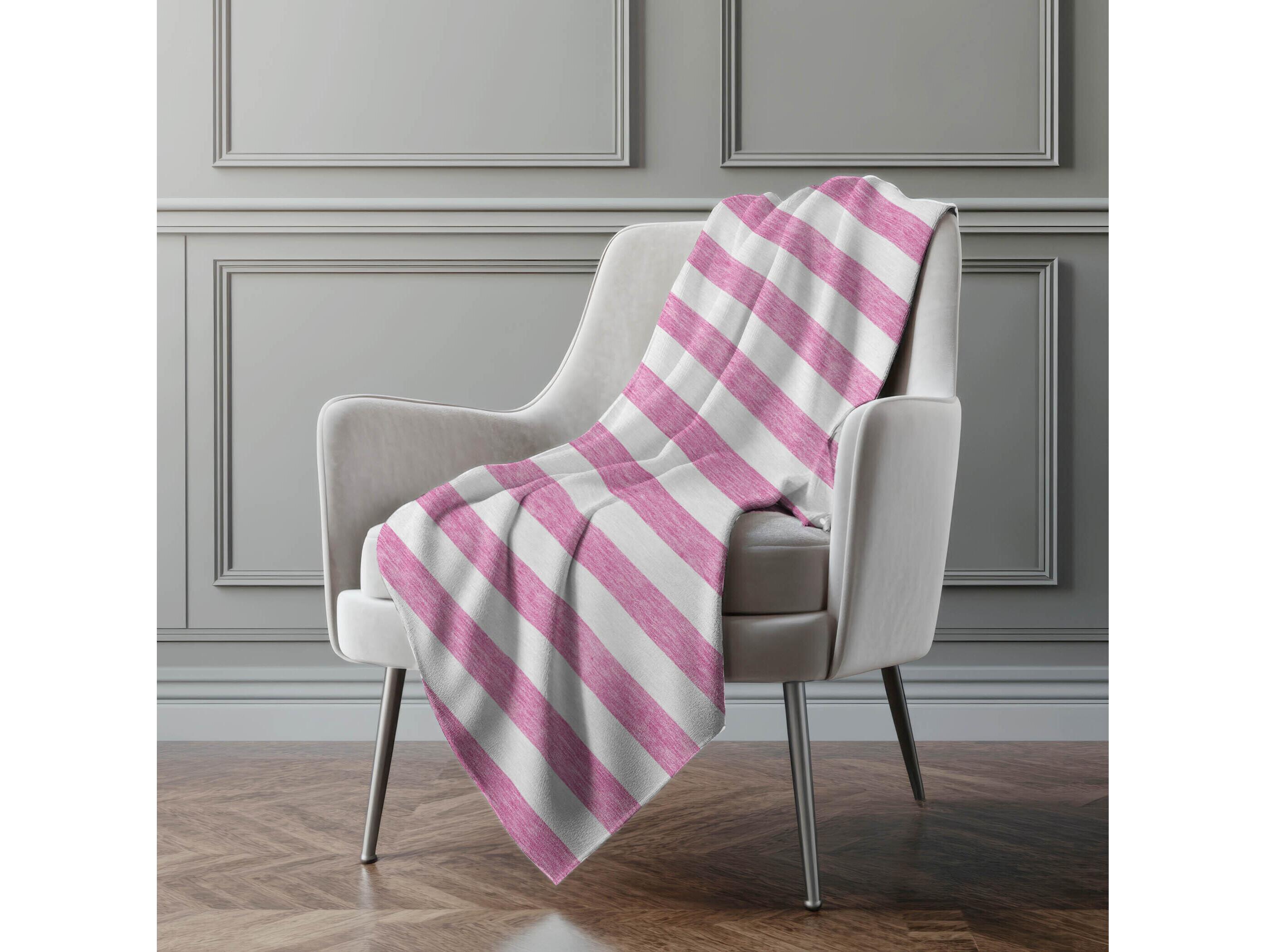 Dalyn Sherpa Pink Polyester Throw