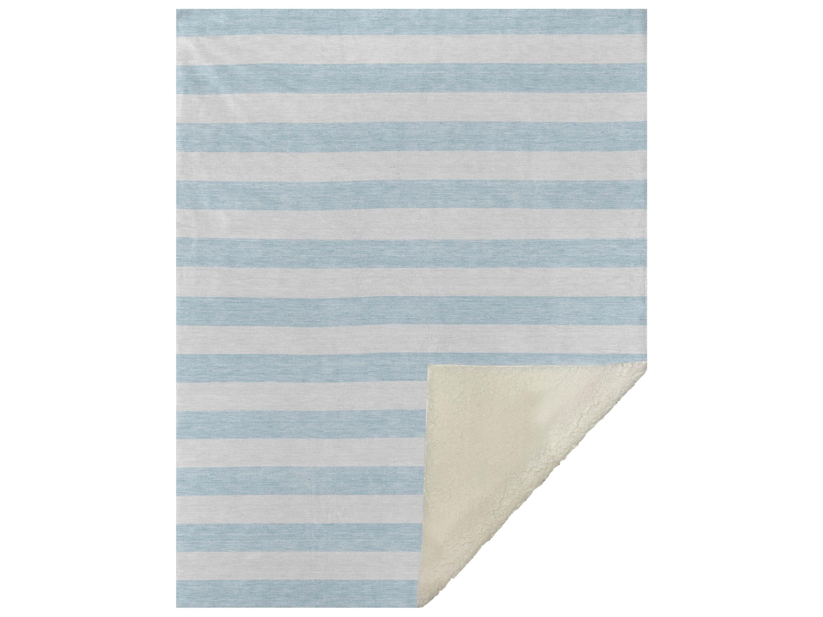 Dalyn Sherpa Blue Polyester Throw