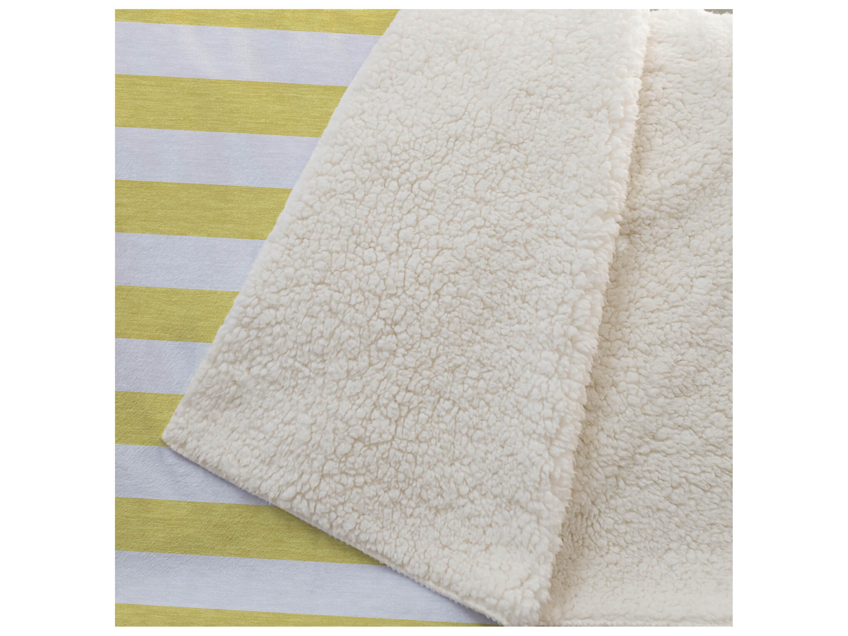 Dalyn Sherpa Gold Polyester Throw