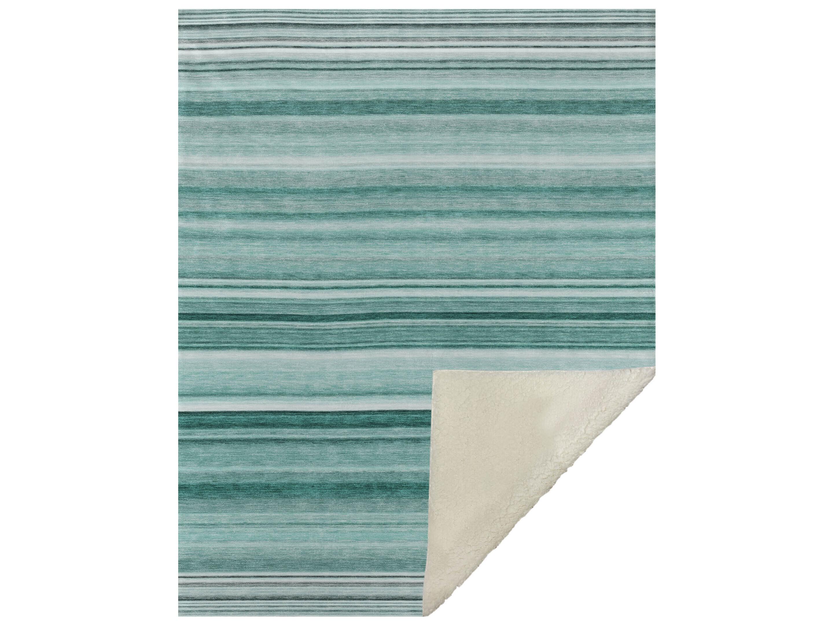 Dalyn Sherpa Teal Polyester Throw
