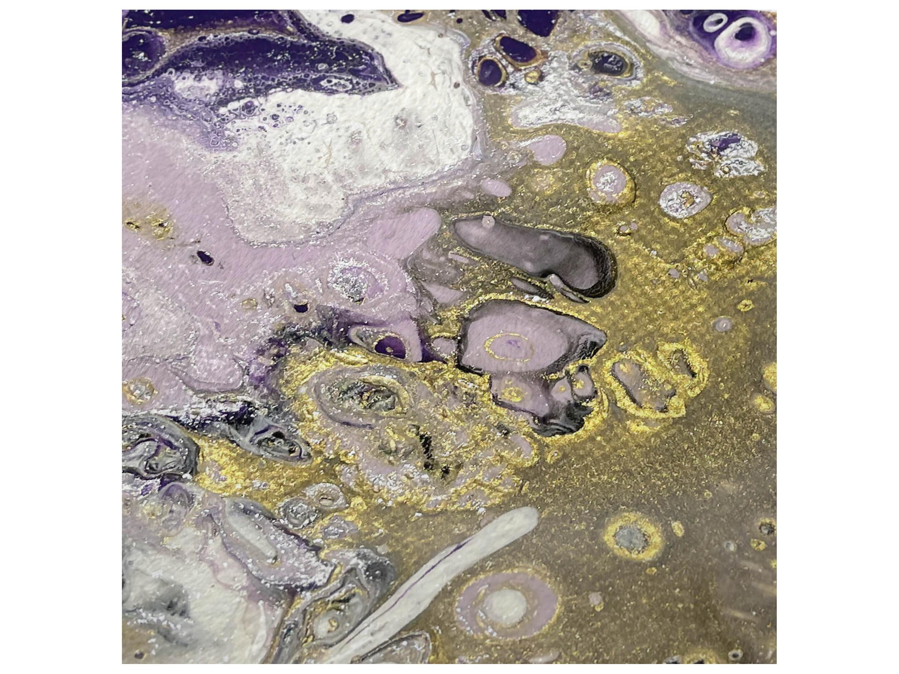 Dalyn Sherpa Purple Polyester Throw