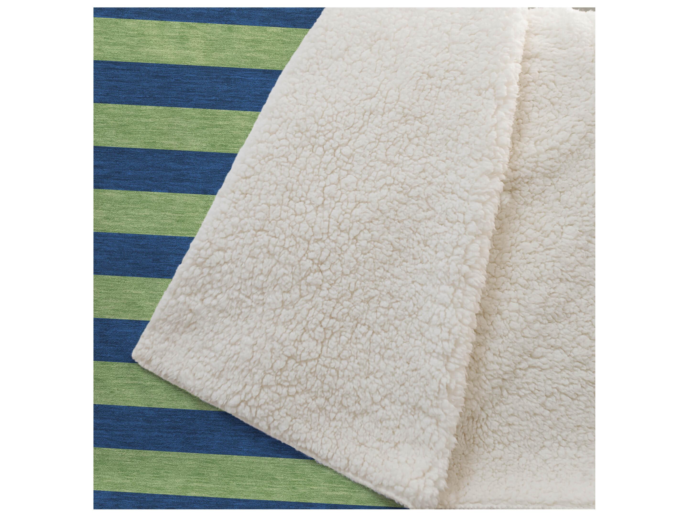 Dalyn Sherpa Blue Polyester Throw