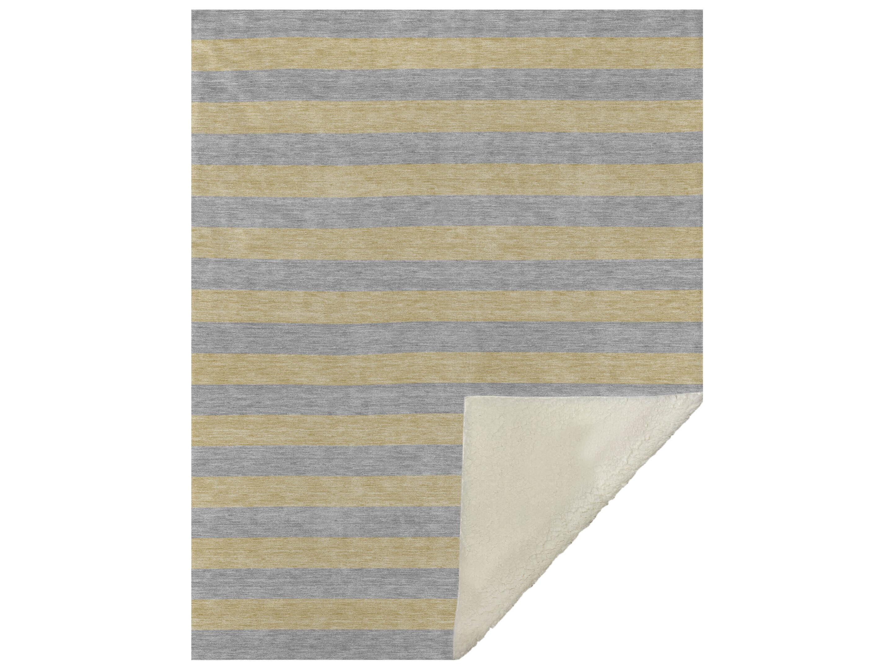 Dalyn Sherpa Gray Polyester Throw