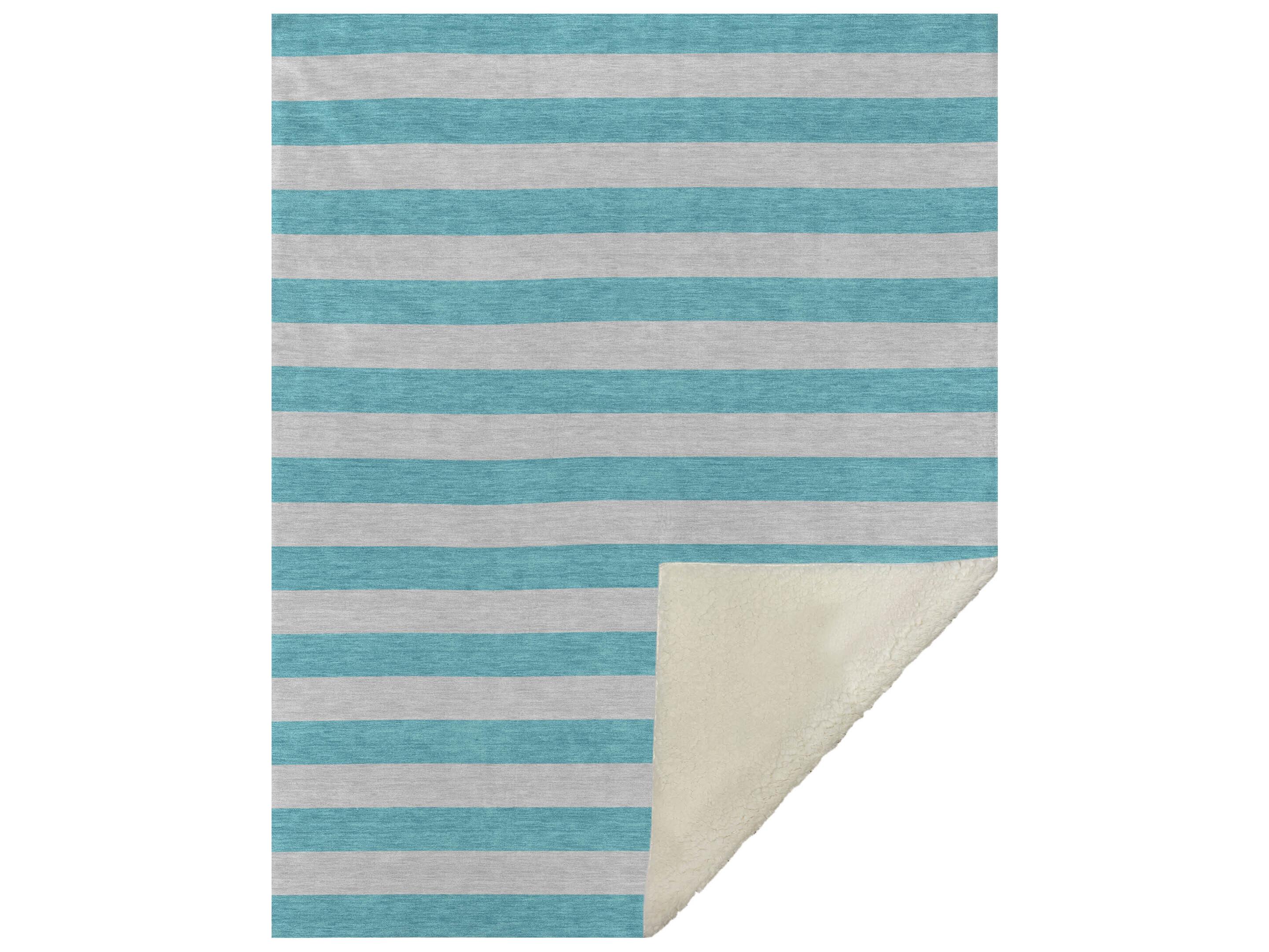 Dalyn Sherpa Teal Polyester Throw