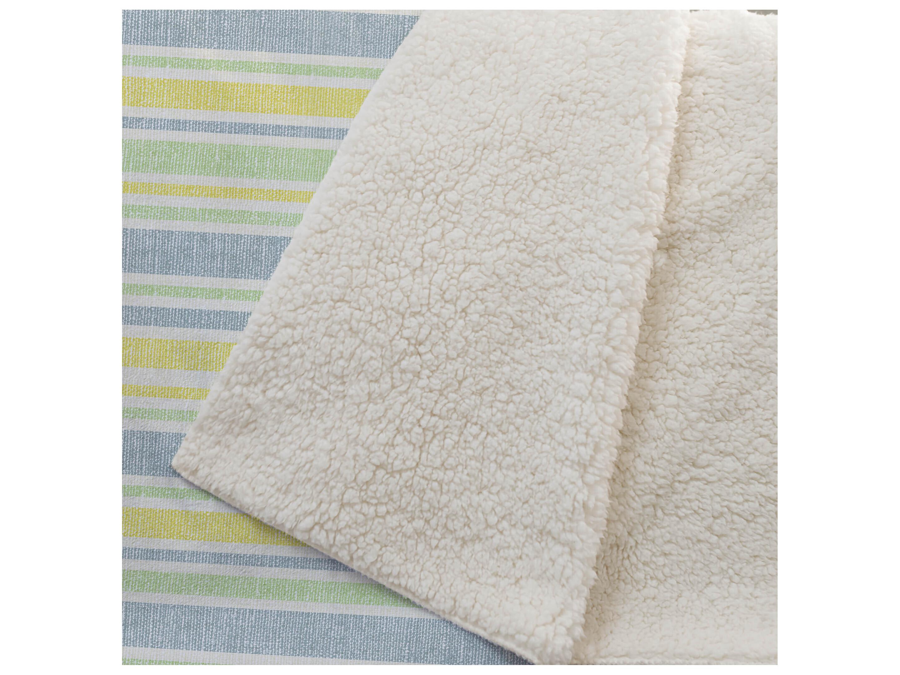 Dalyn Sherpa Blue Polyester Throw