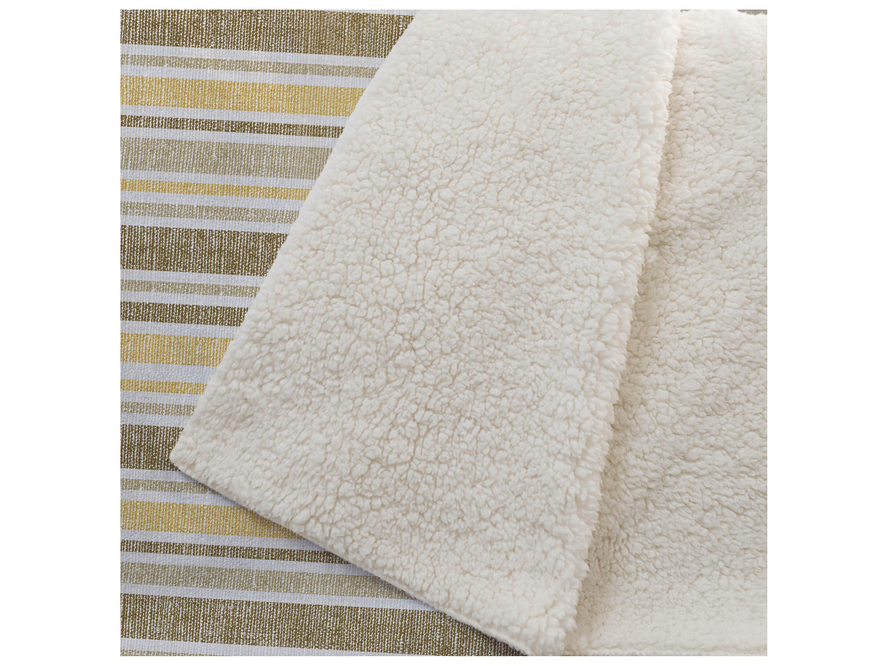 Dalyn Sherpa Brown Polyester Throw