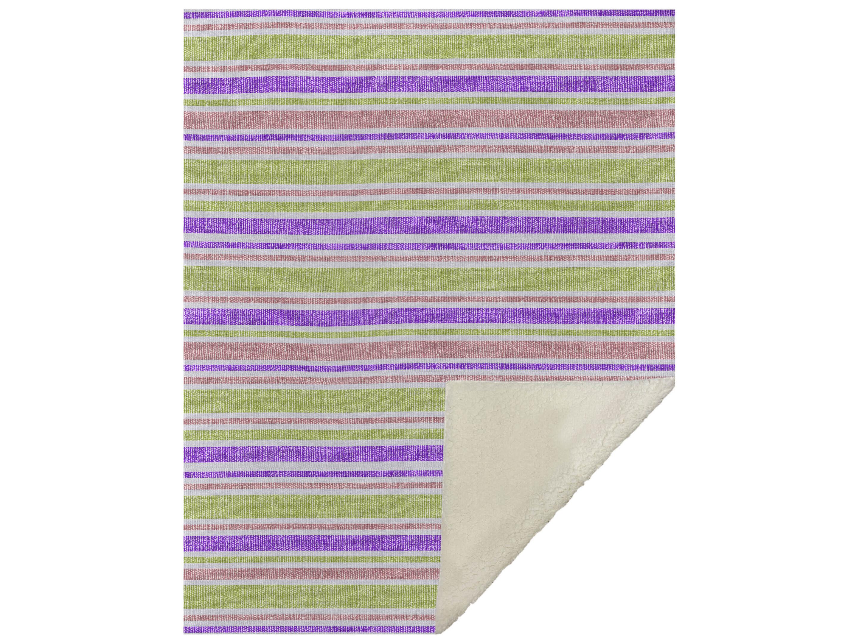 Dalyn Sherpa Purple Polyester Throw