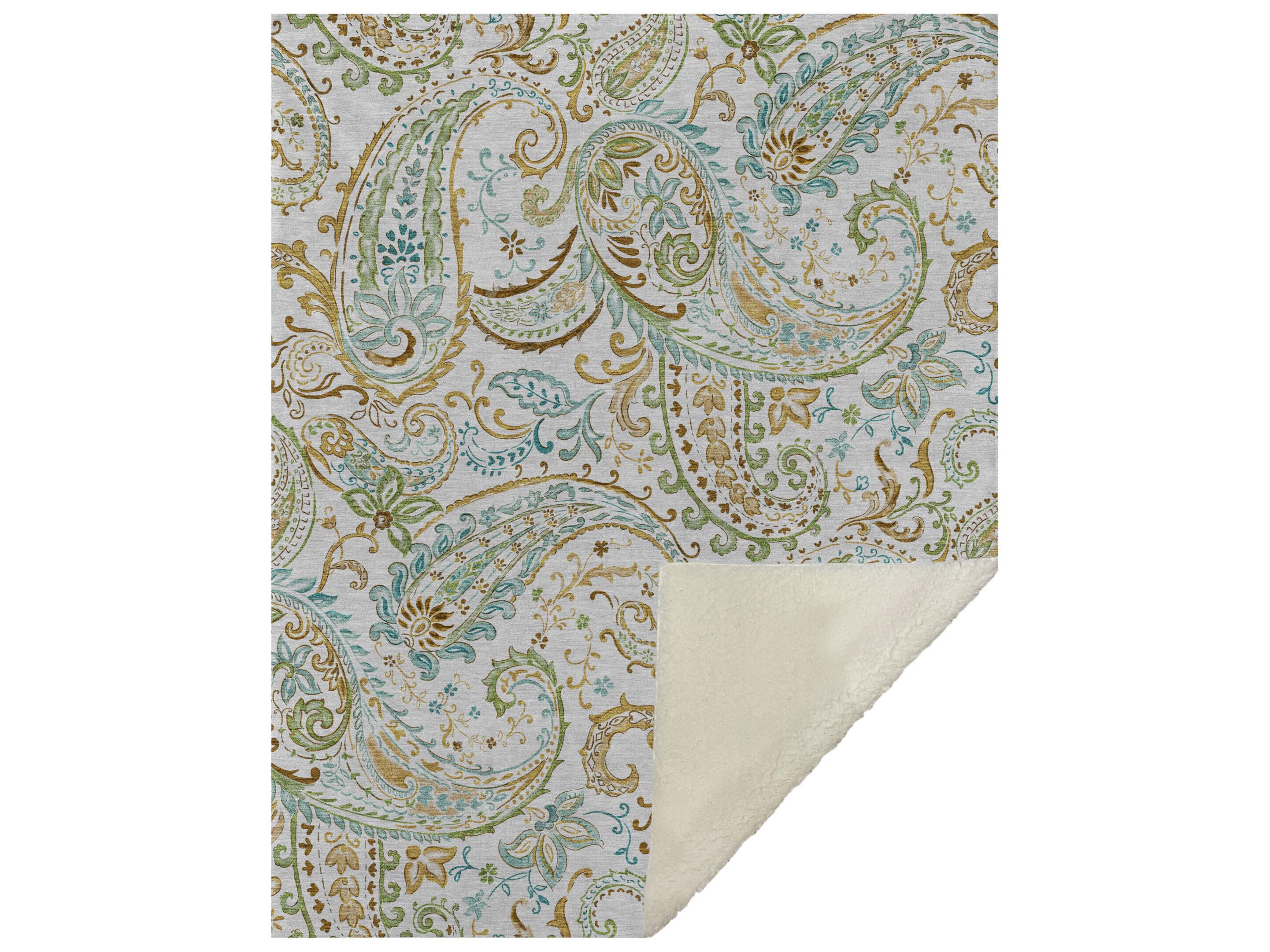 Dalyn Sherpa Ivory Polyester Throw