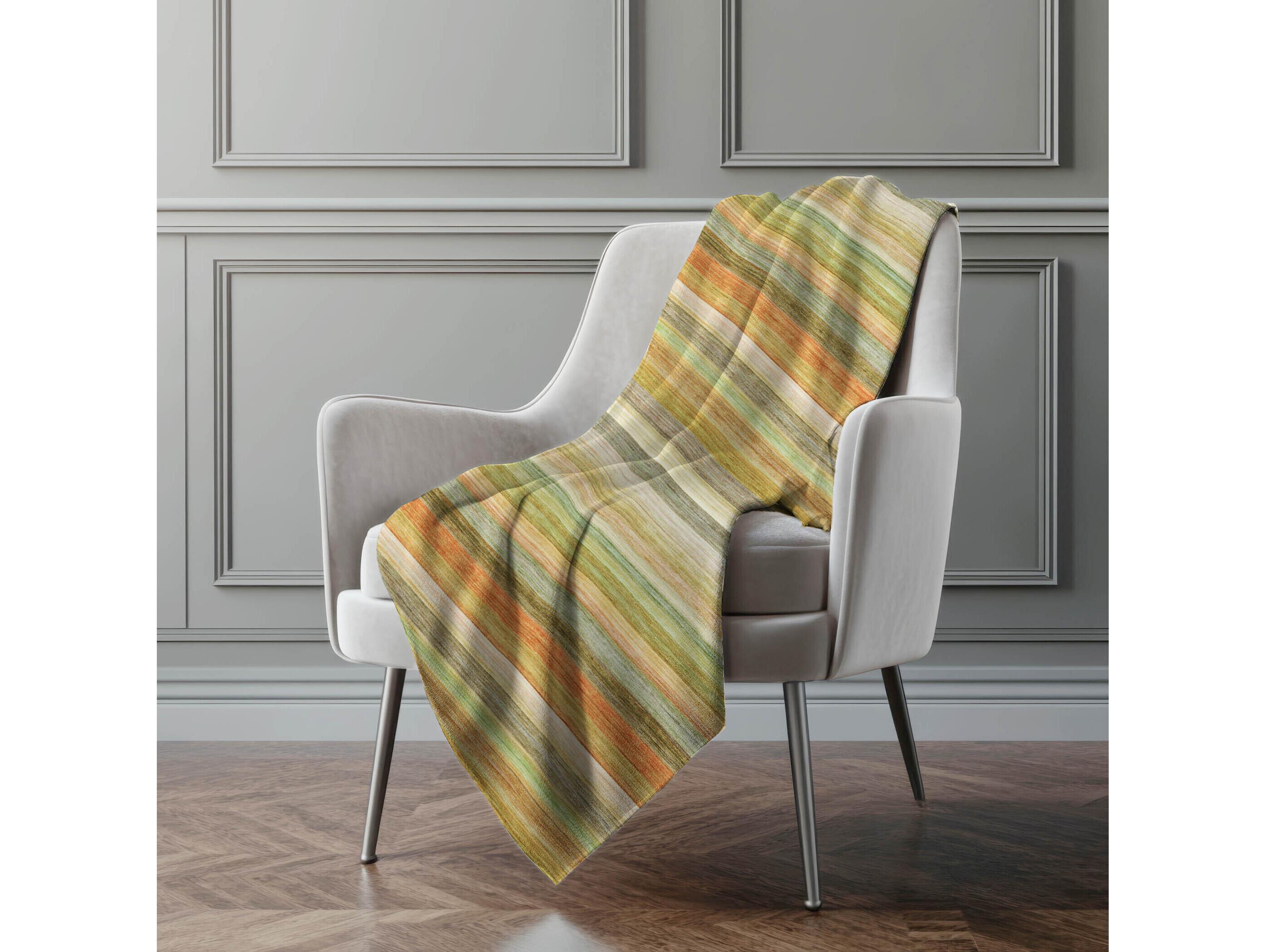 Dalyn Sherpa Green Polyester Throw