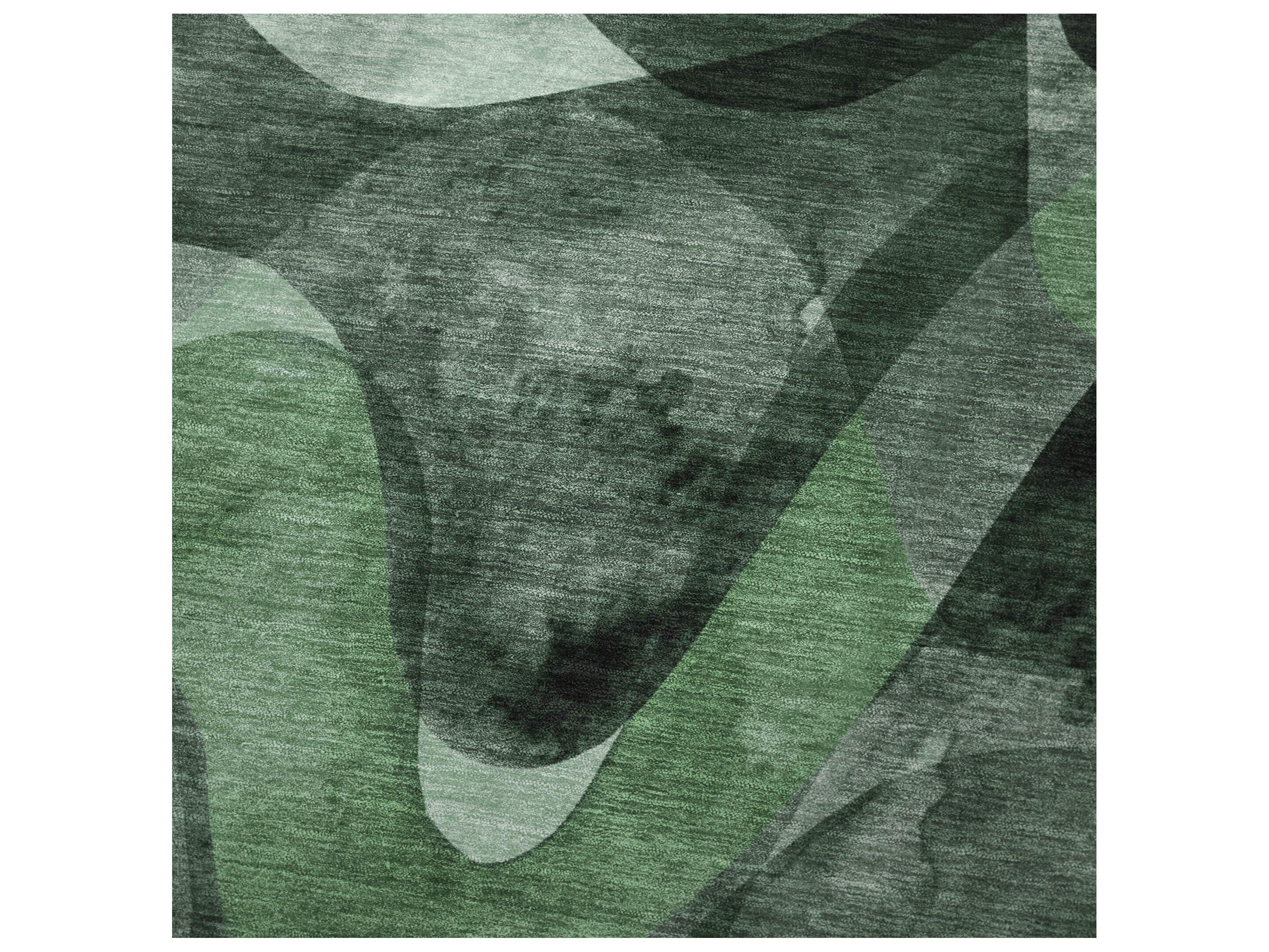 Dalyn Sherpa Green Polyester Throw