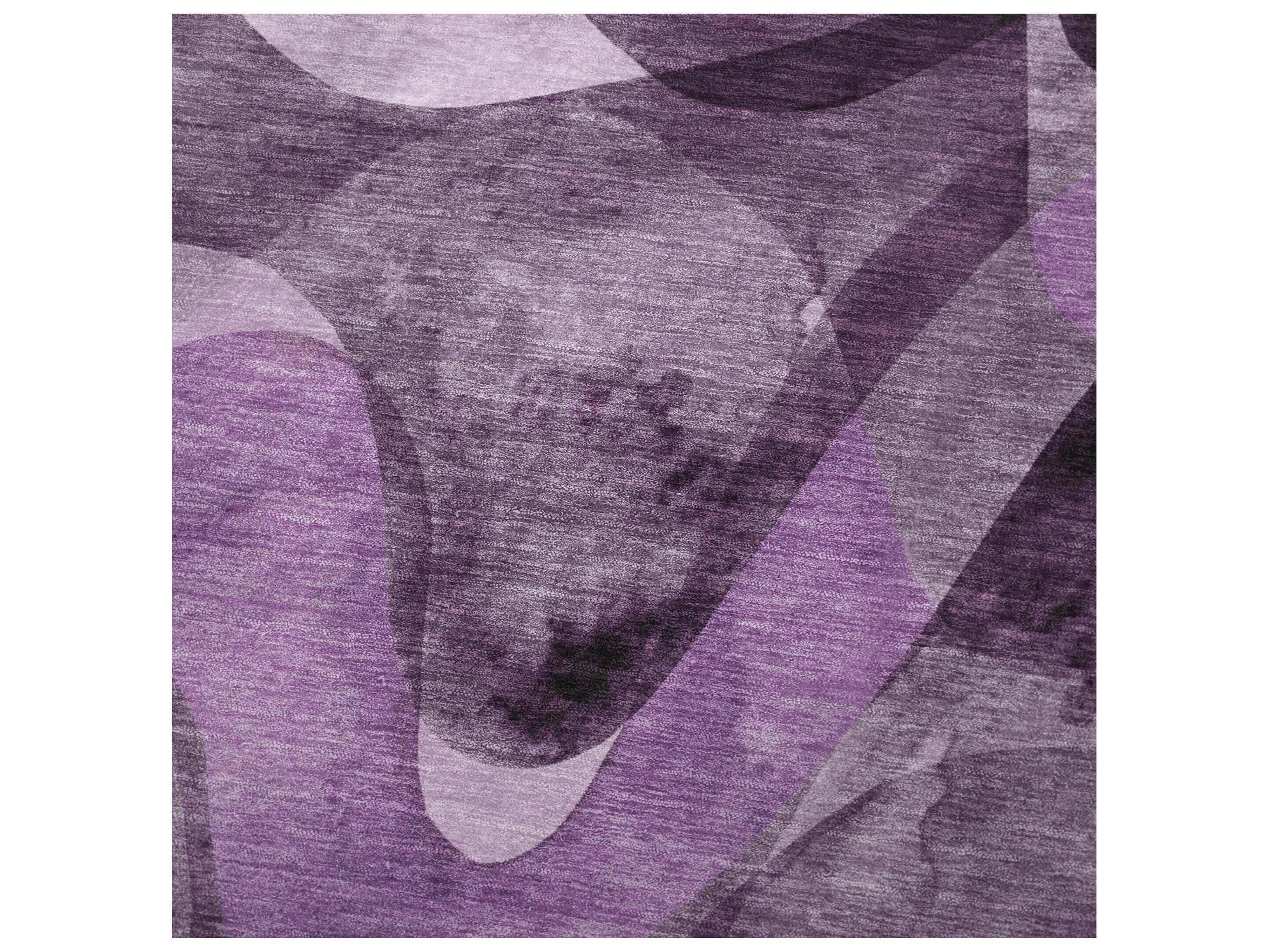 Dalyn Sherpa Purple Polyester Throw