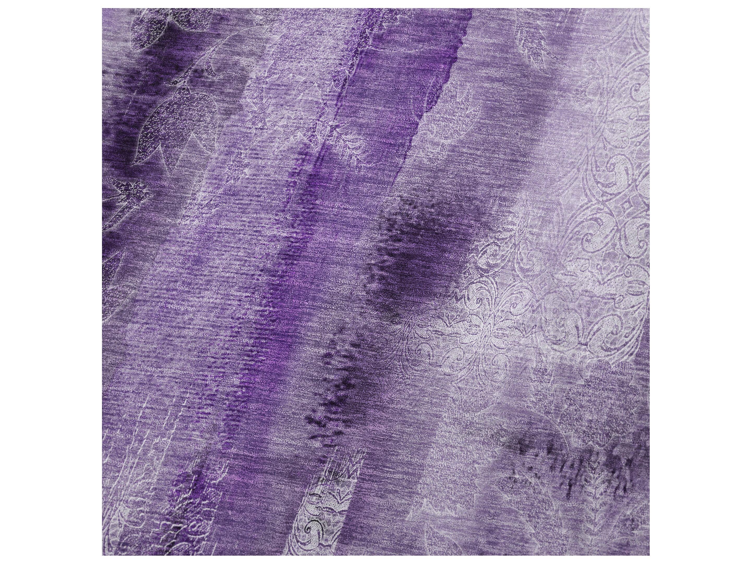 Dalyn Sherpa Purple Polyester Throw