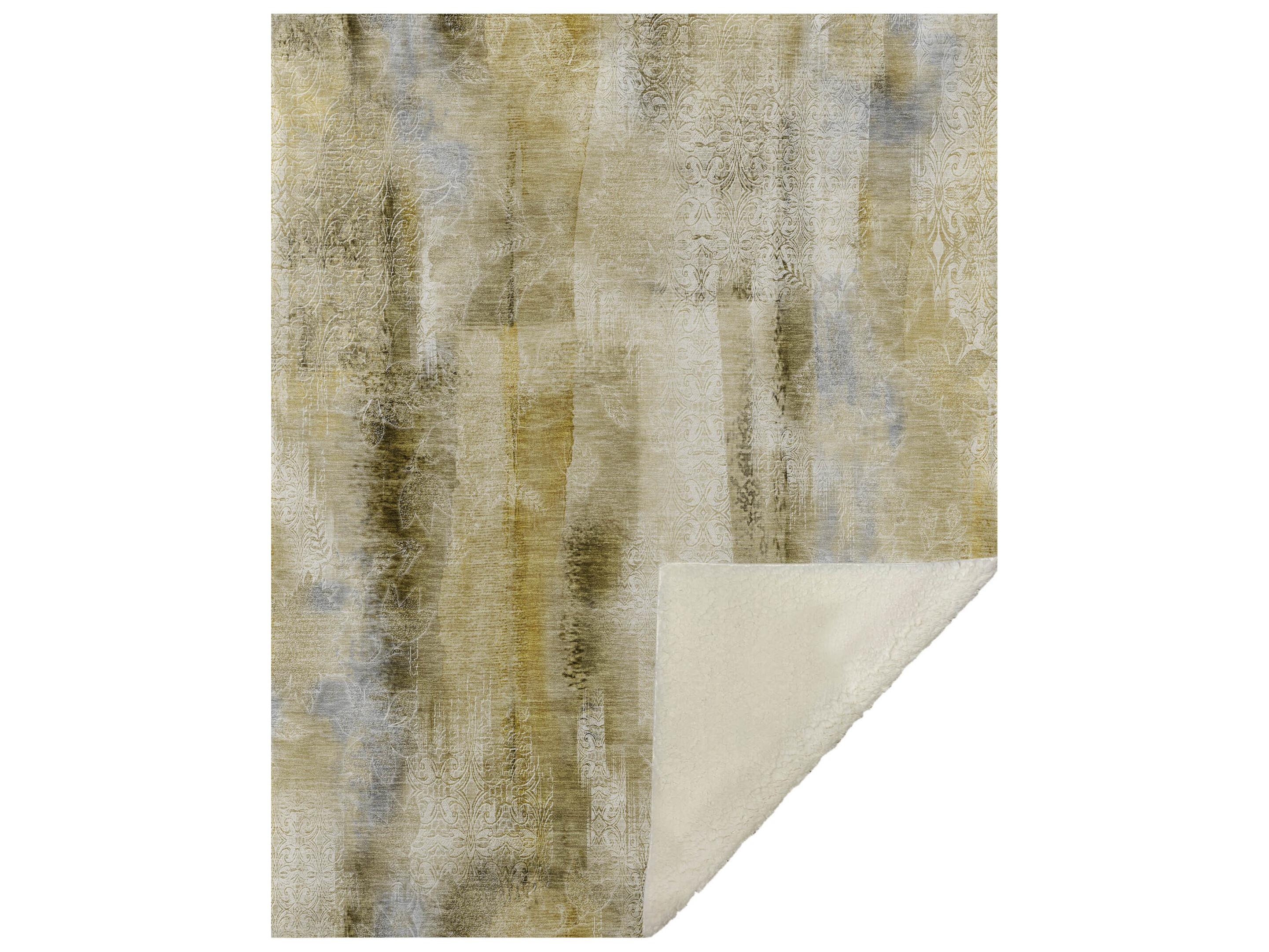 Dalyn Sherpa Brown Polyester Throw