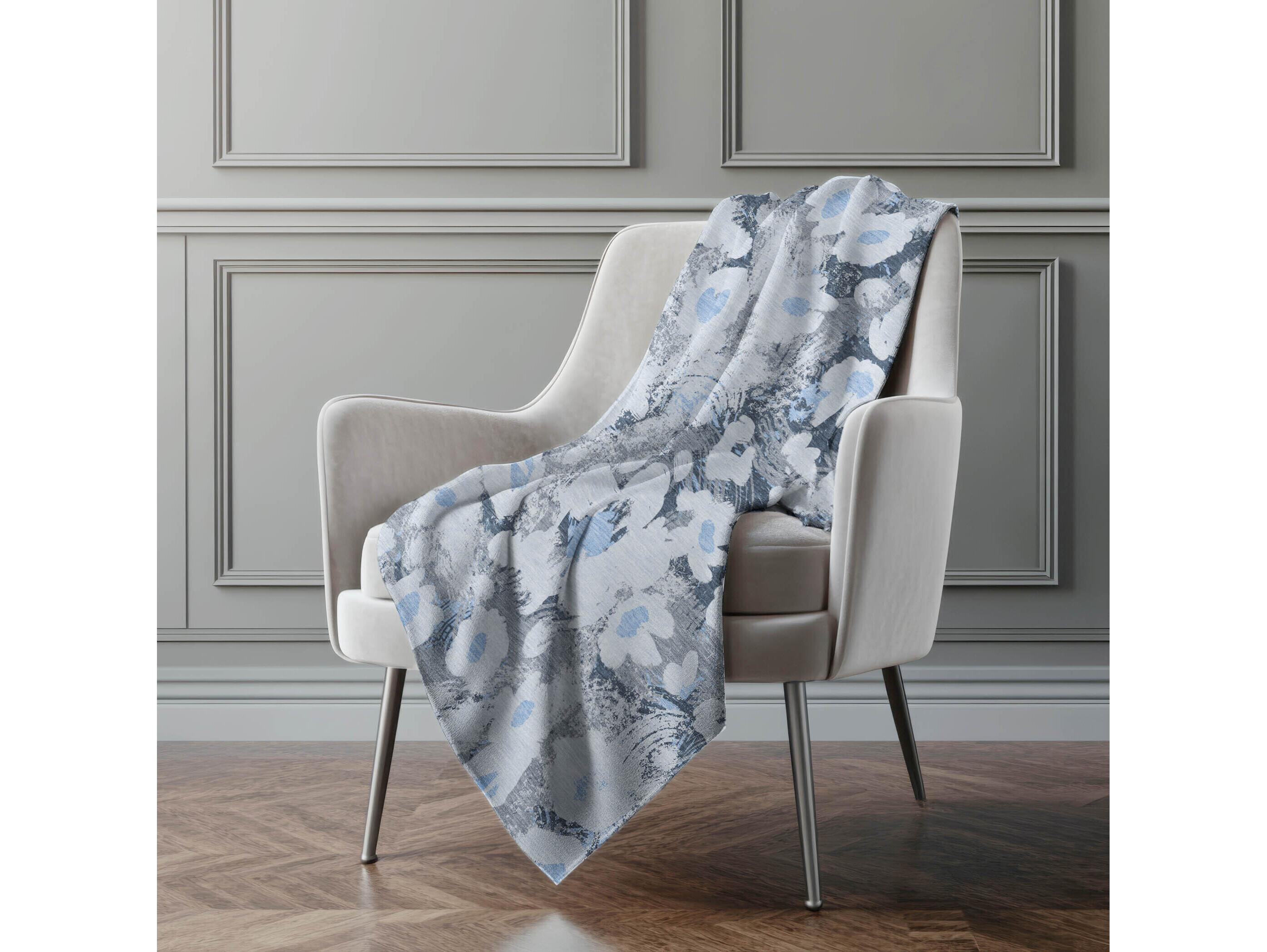 Dalyn Sherpa Blue Polyester Throw
