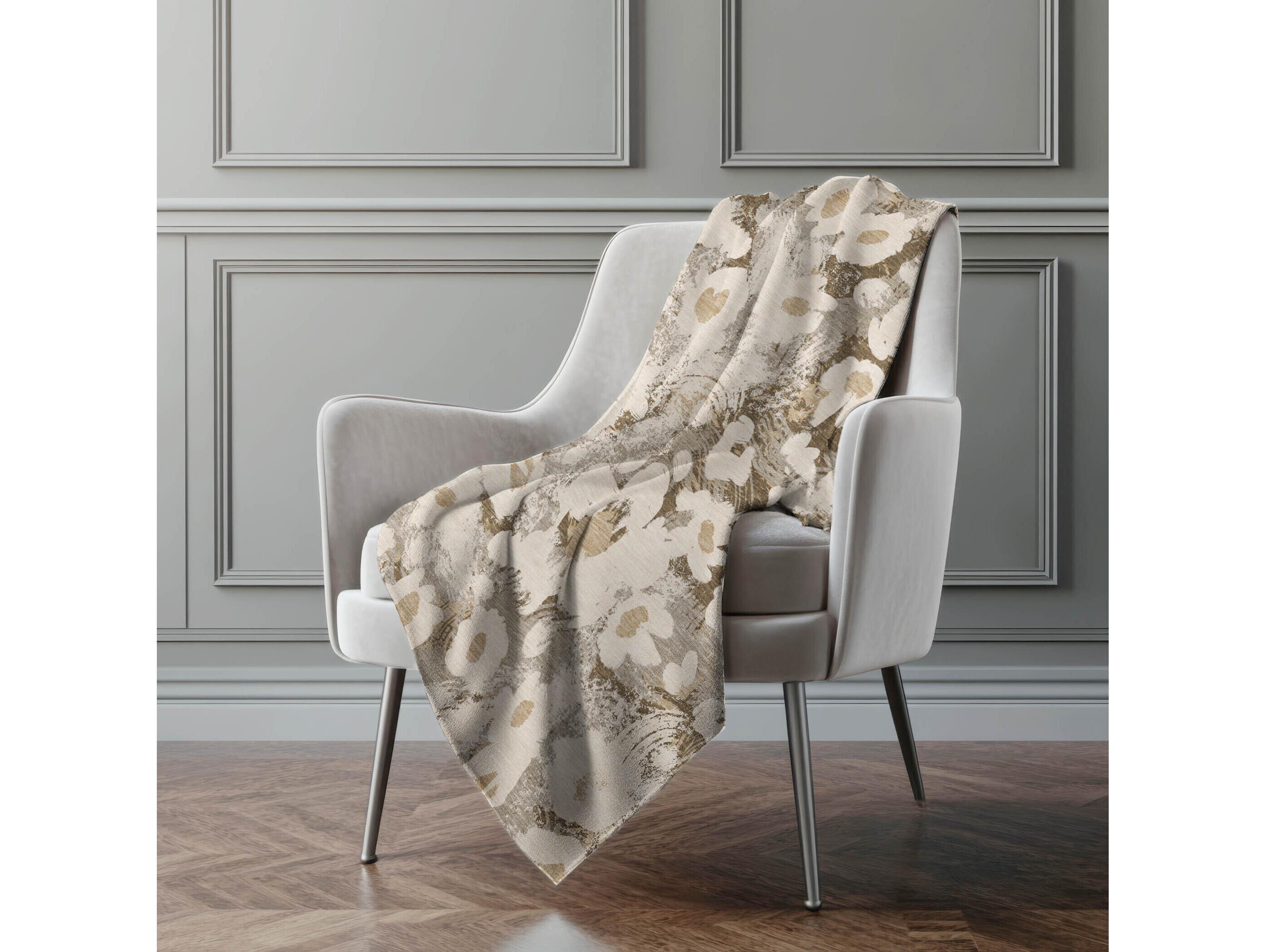 Dalyn Sherpa Brown Polyester Throw