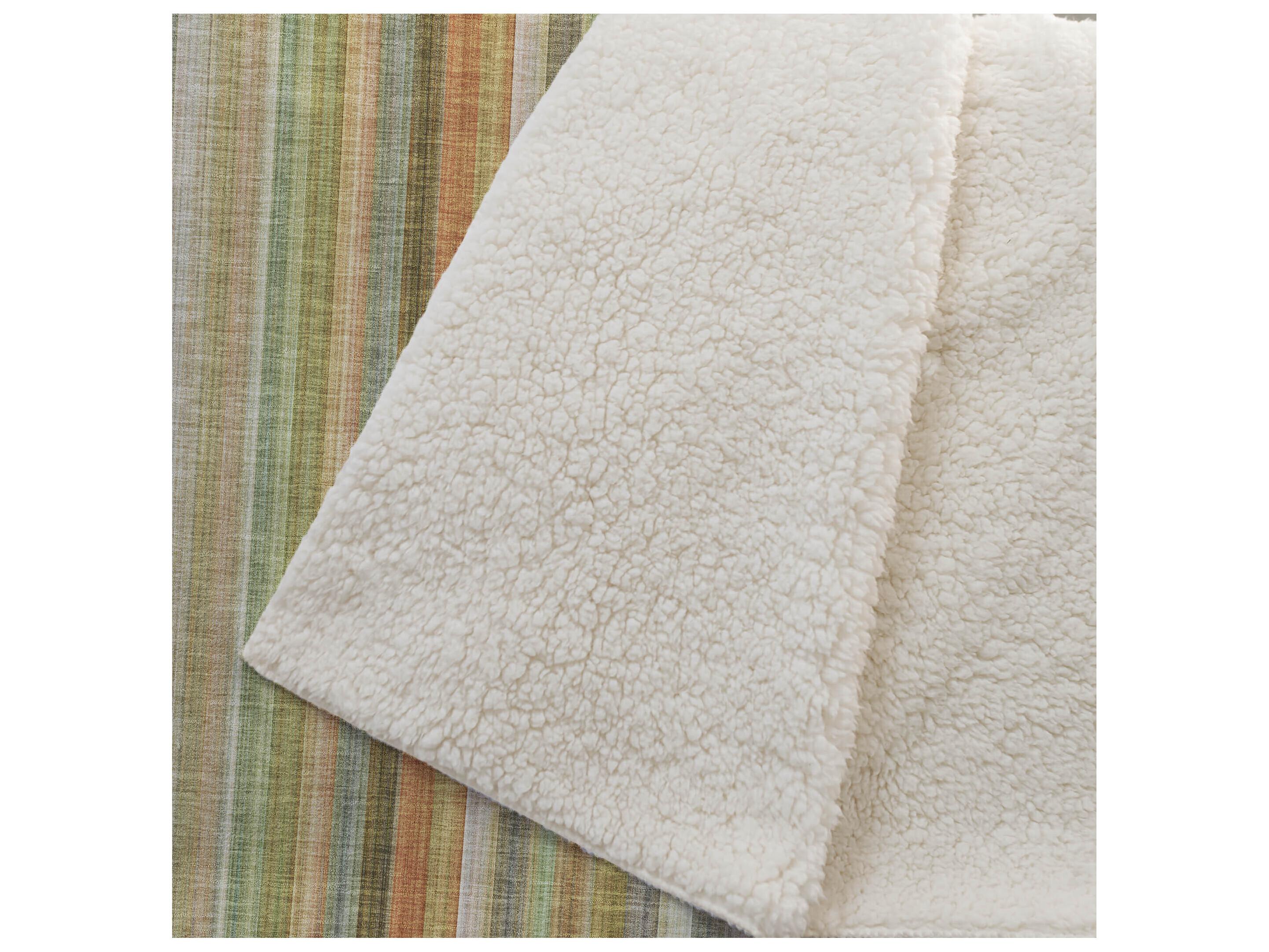 Dalyn Sherpa Brown Polyester Throw