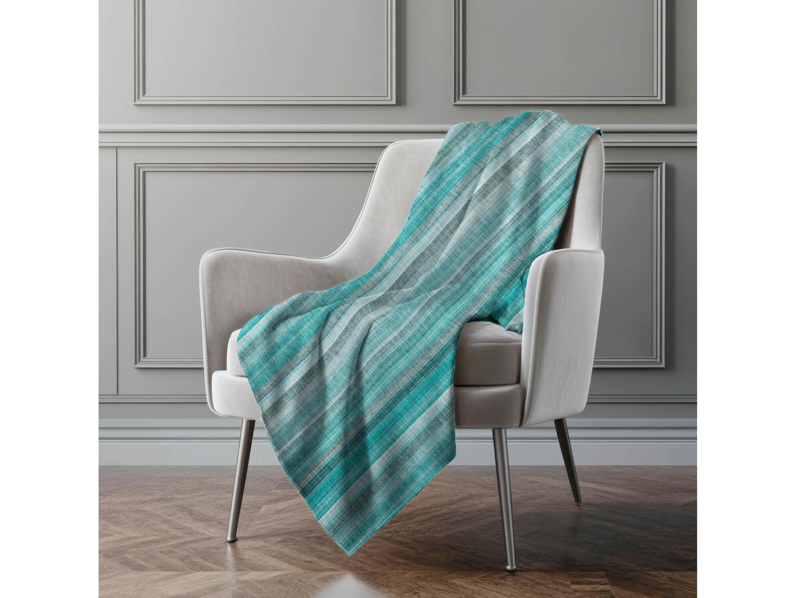 Dalyn Sherpa Teal Polyester Throw