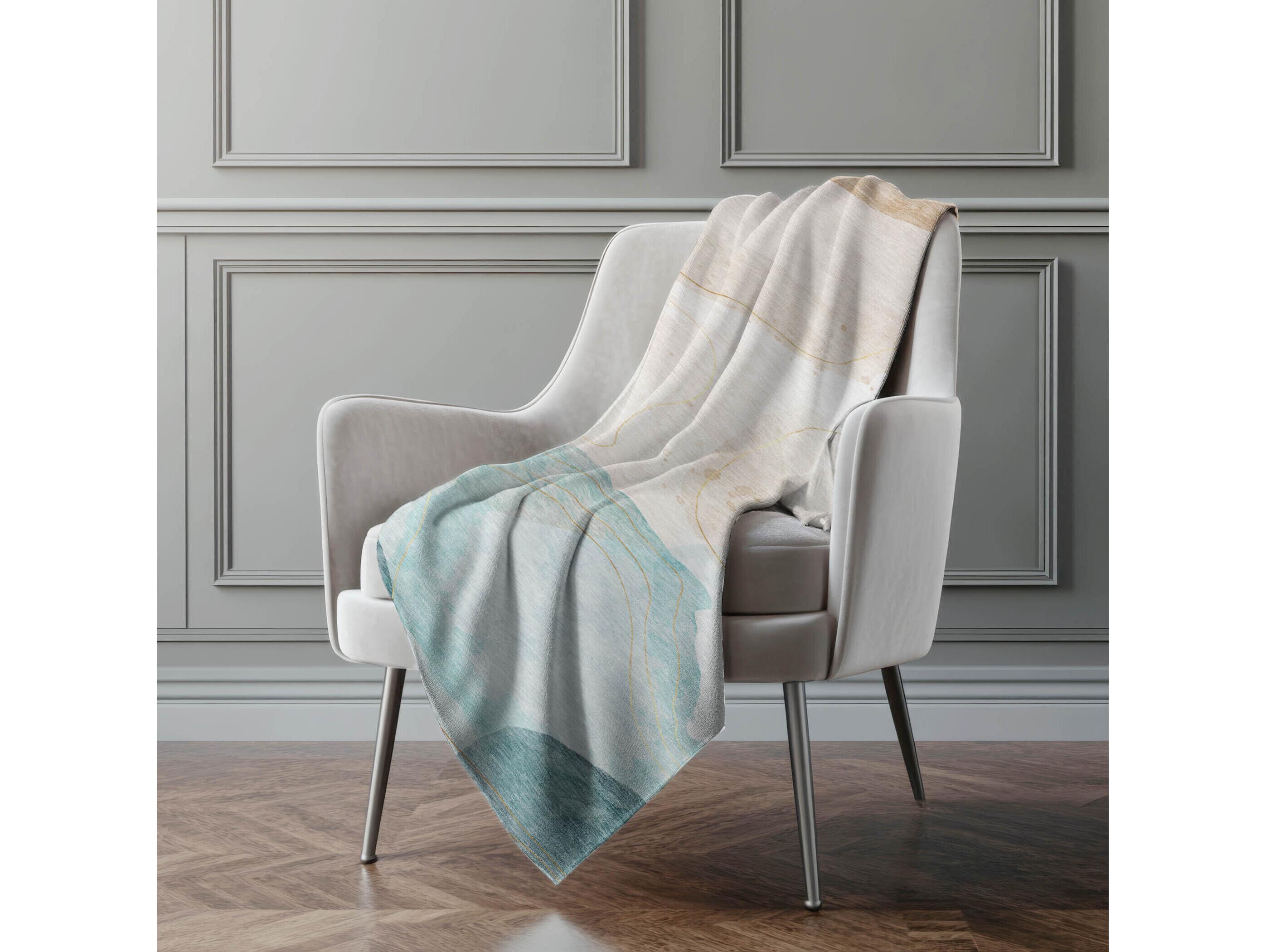 Dalyn Sherpa Brown Polyester Throw