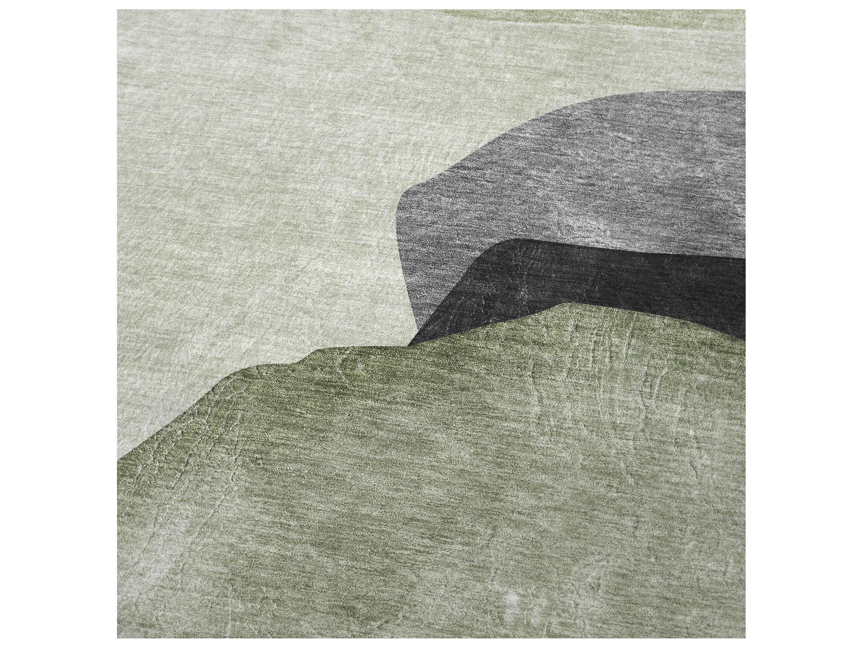 Dalyn Sherpa Green Polyester Throw