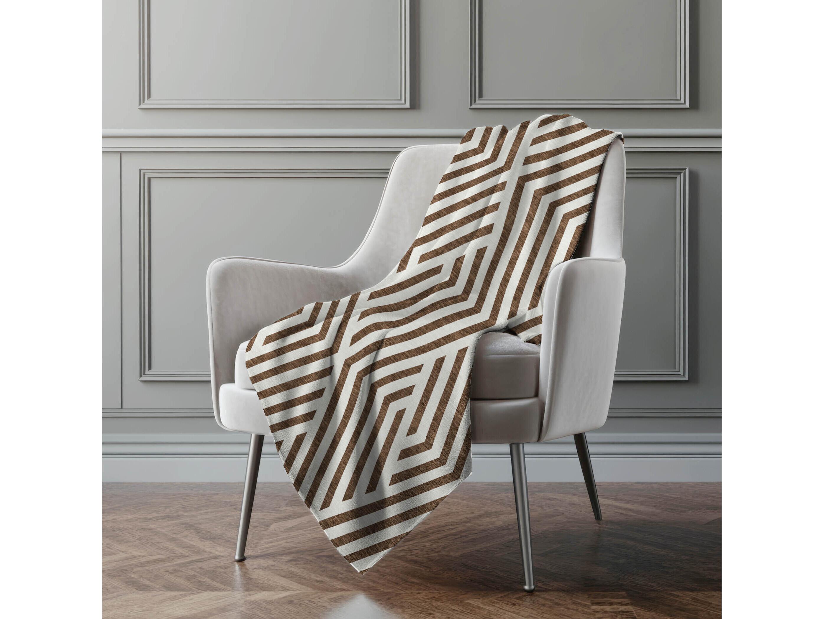 Dalyn Sherpa Brown Polyester Throw