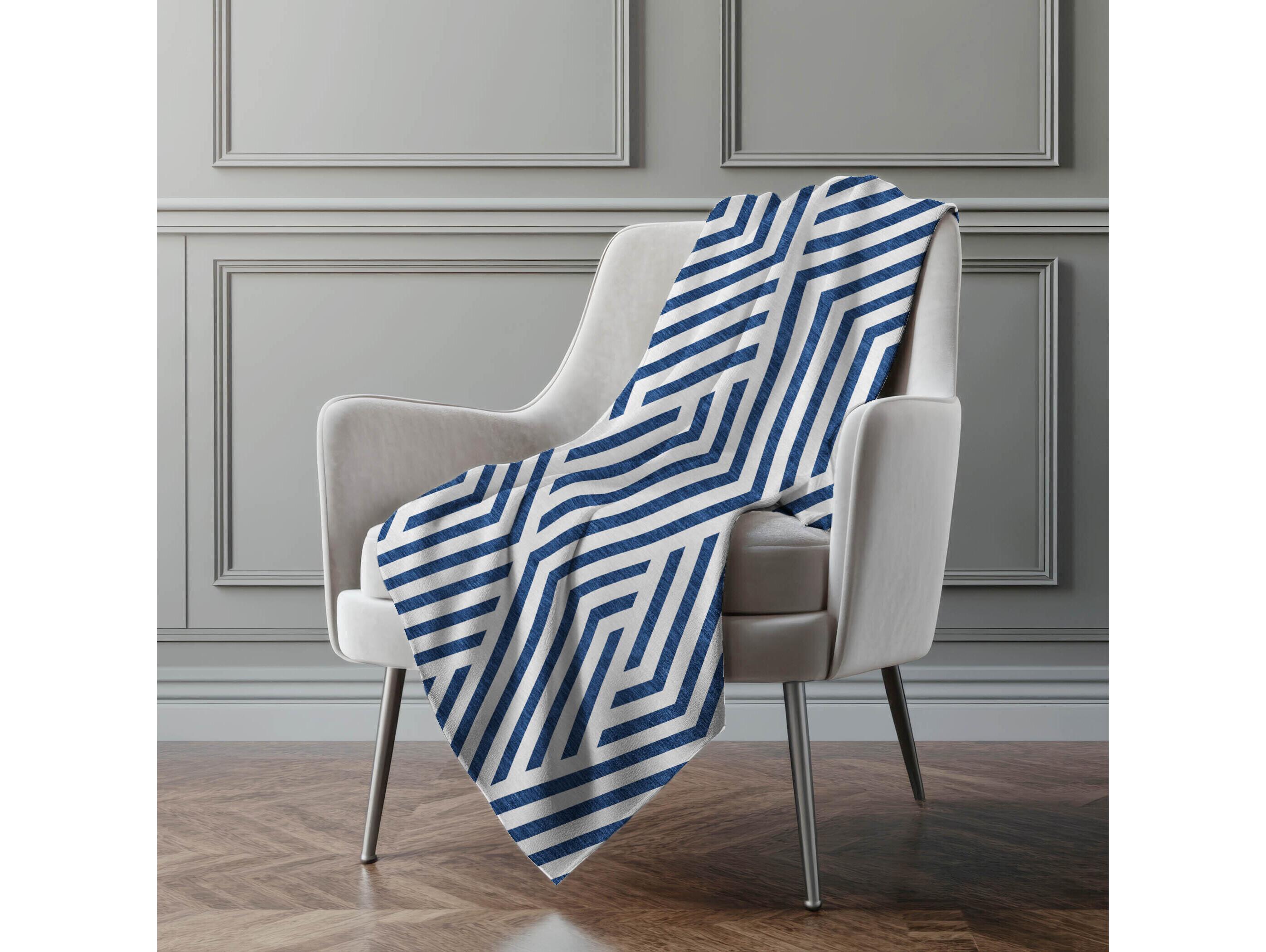 Dalyn Sherpa Blue Polyester Throw
