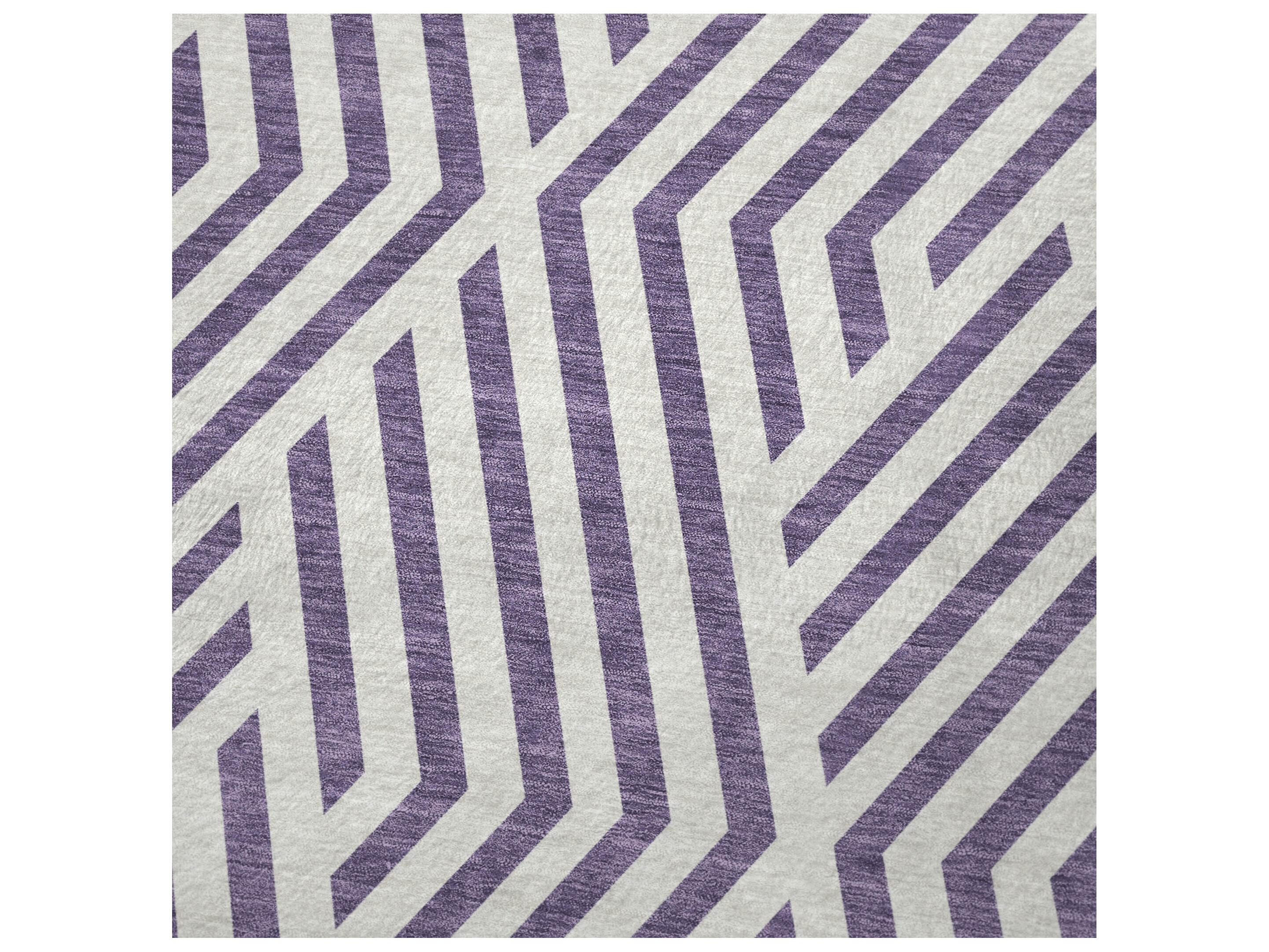 Dalyn Sherpa Purple Polyester Throw