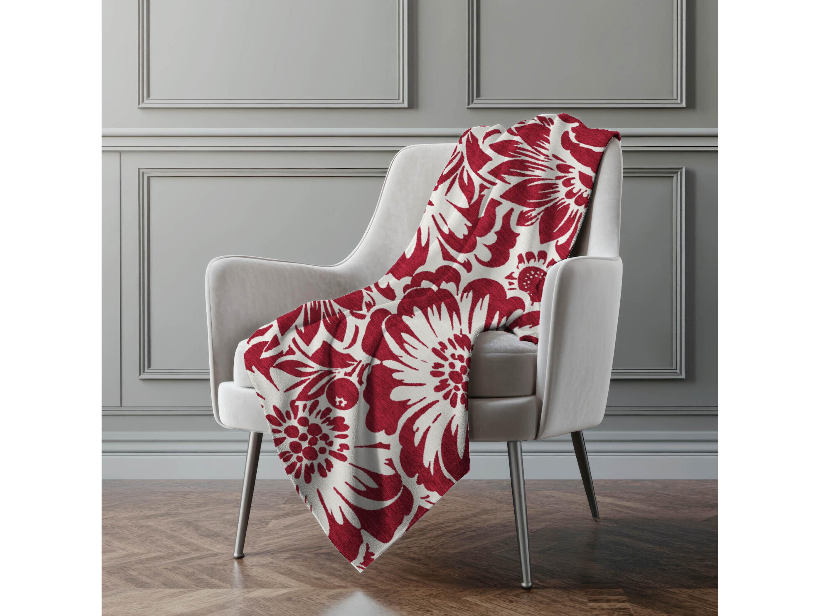 Dalyn Sherpa Red Polyester Throw