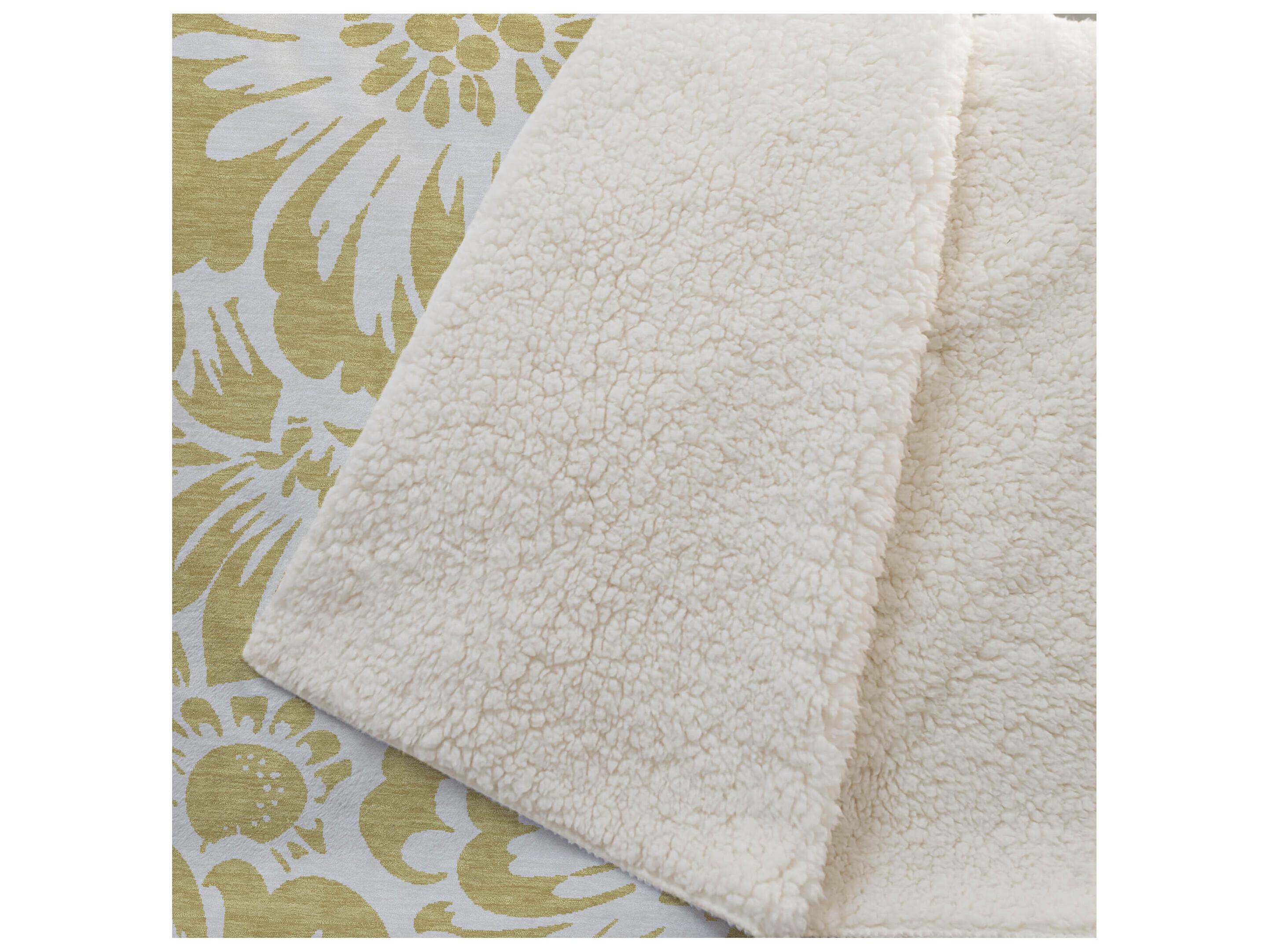 Dalyn Sherpa Gold Polyester Throw