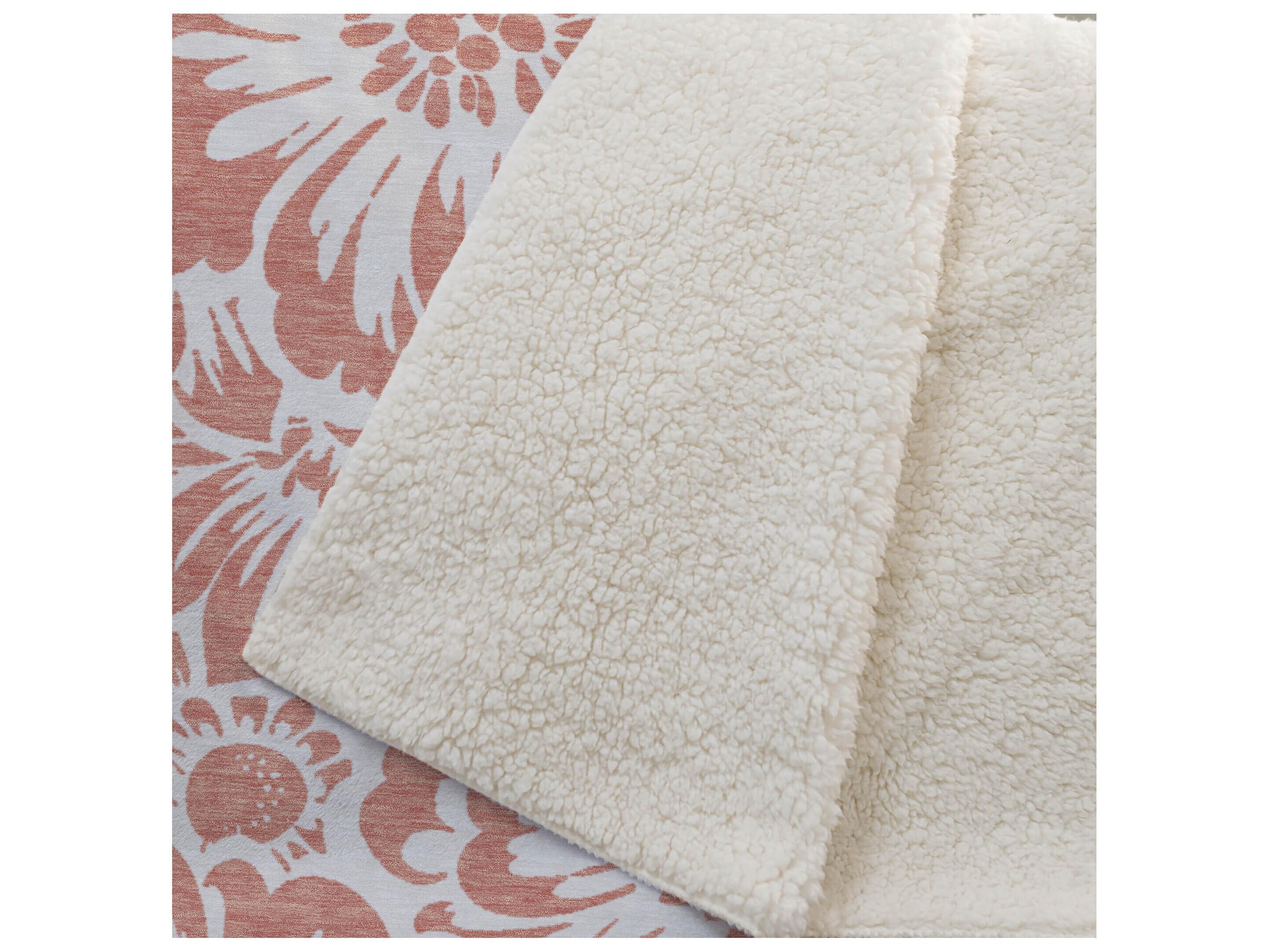 Dalyn Sherpa Orange Polyester Throw