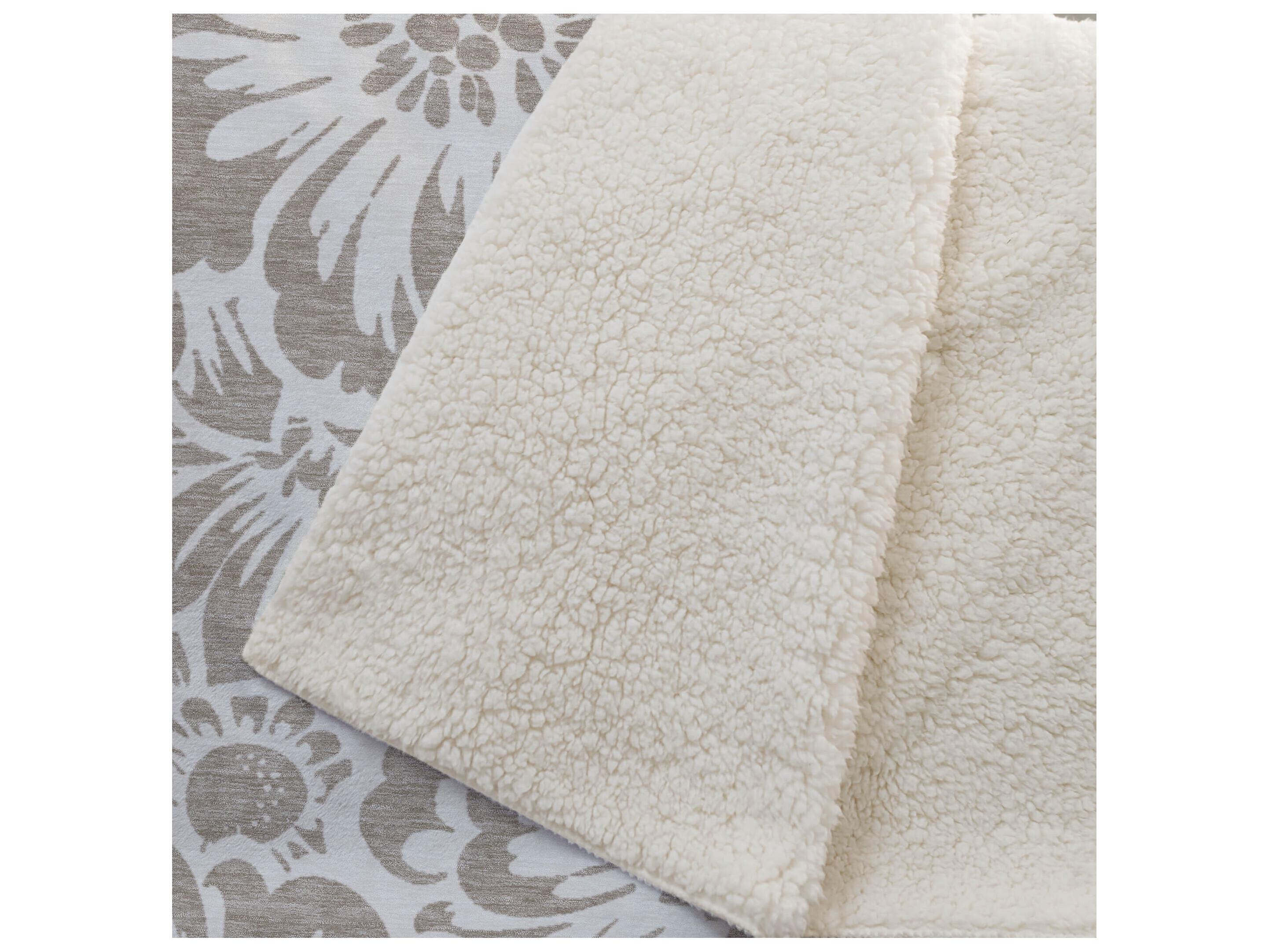 Dalyn Sherpa Brown Polyester Throw