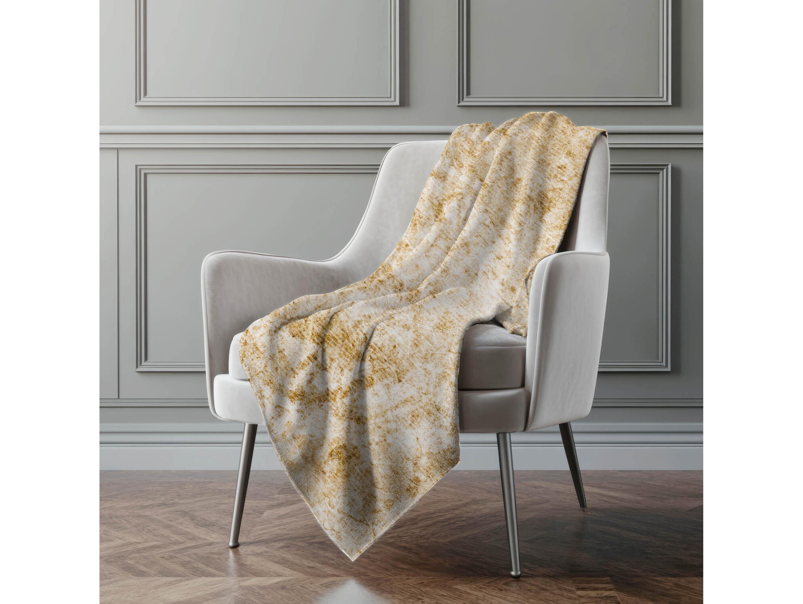 Dalyn Sherpa Brown Polyester Throw