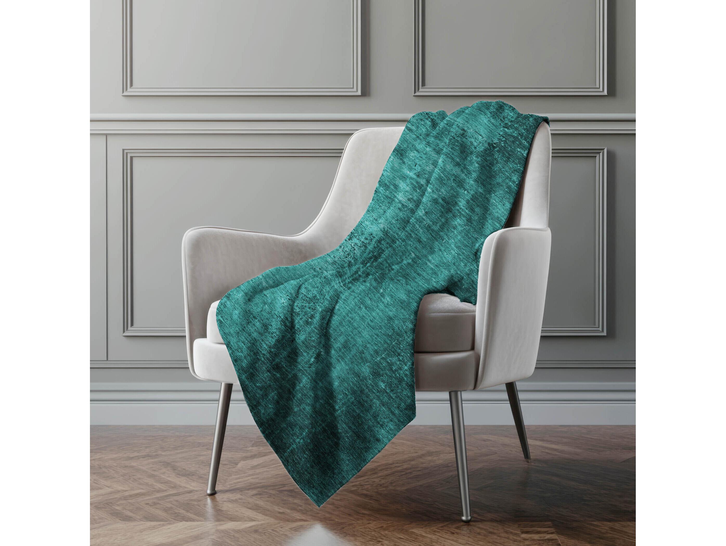 Dalyn Sherpa Teal Polyester Throw
