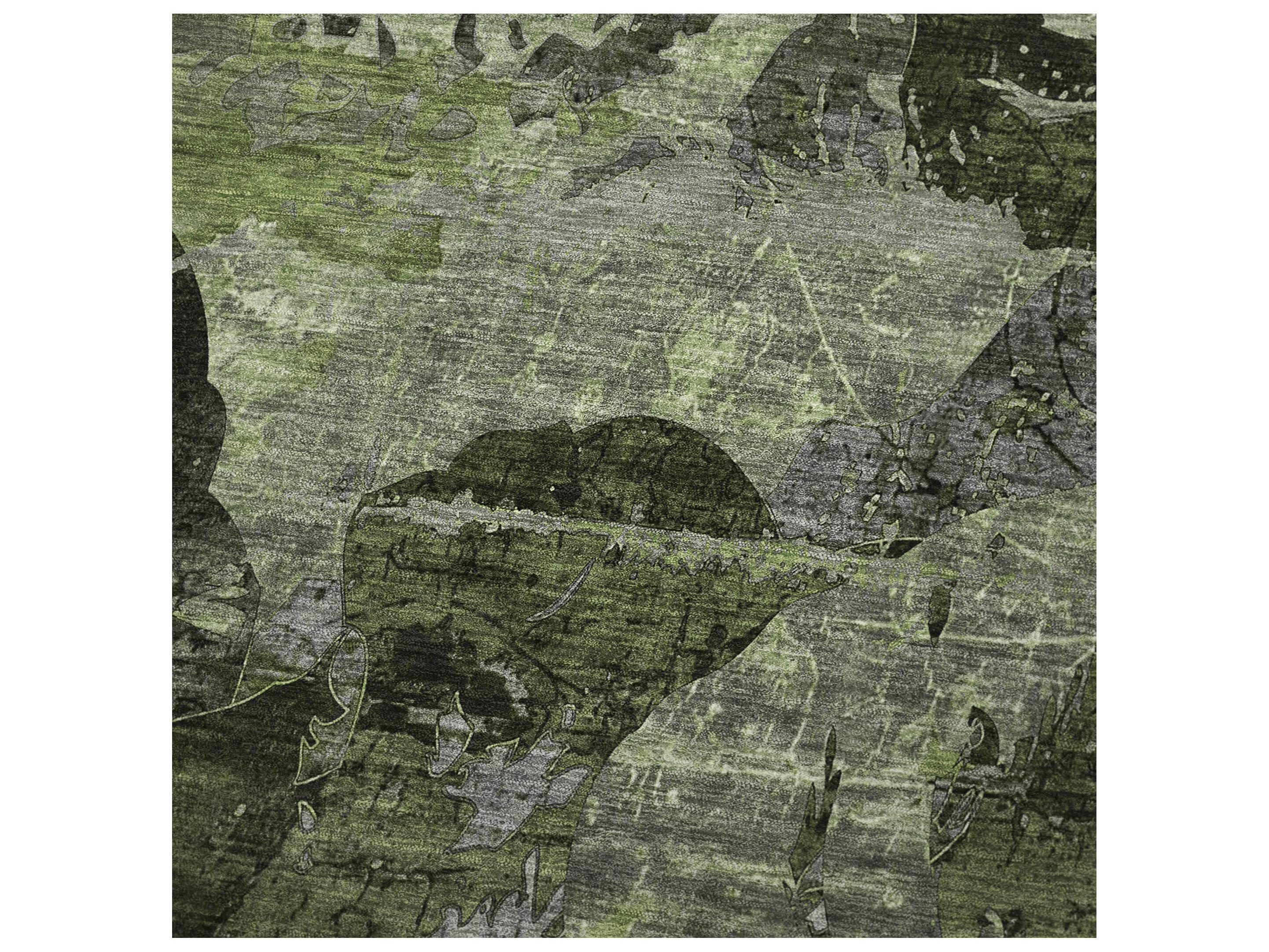 Dalyn Sherpa Green Polyester Throw